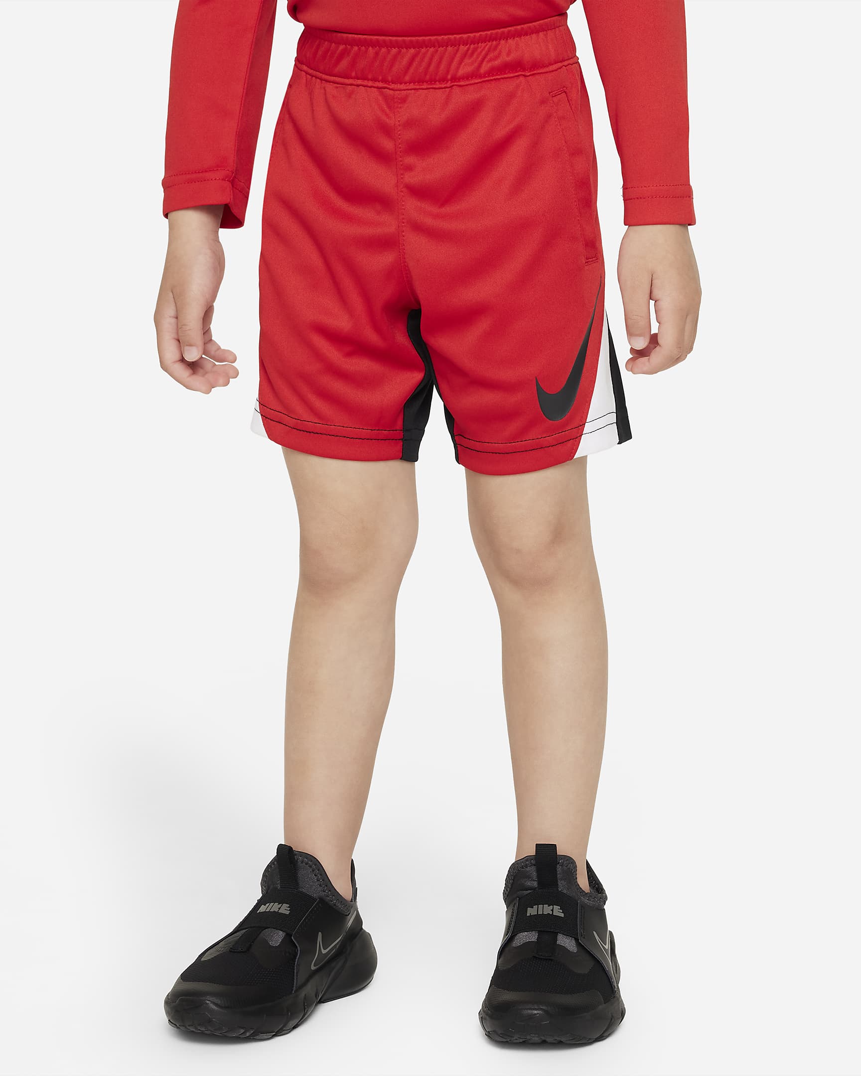 ナイキ Dri-FIT キッズ ショートパンツ - ユニバーシティレッド