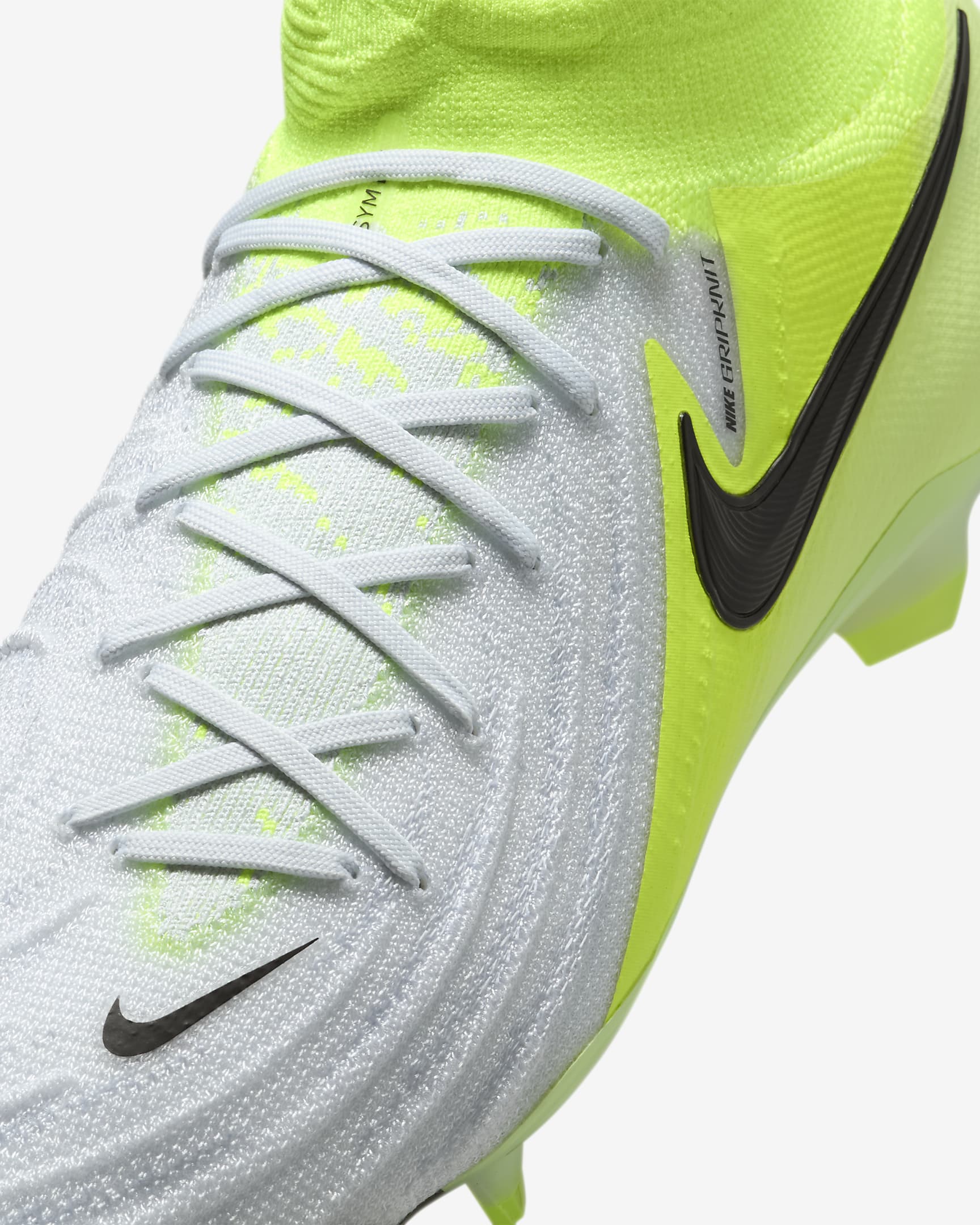 Nike Phantom Luna 2 Elite FG High-Top Football Boot - Metallic Silver/Volt/Black