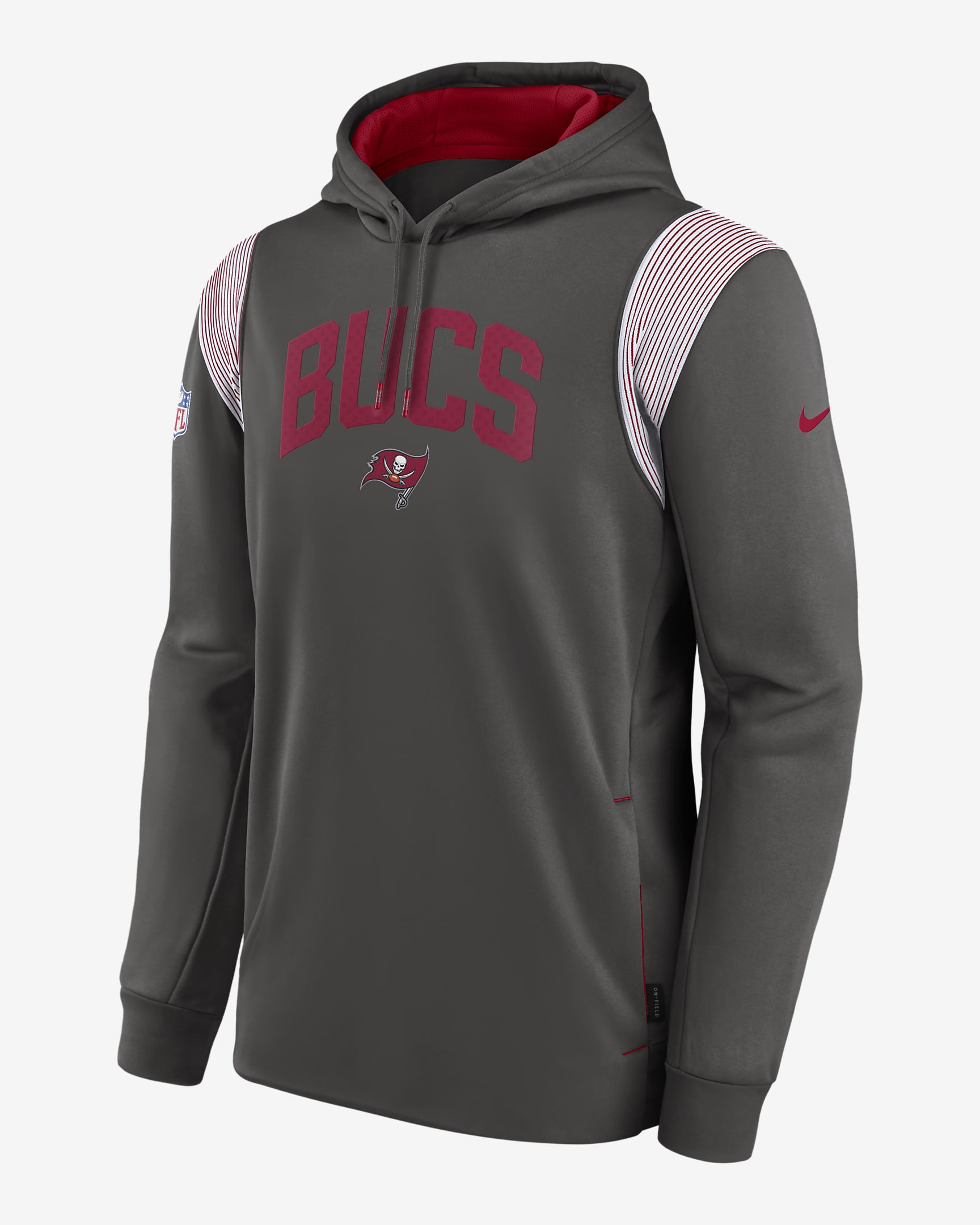 Nike Therma Athletic Stack (NFL Tampa Bay Buccaneers) Men's Pullover ...