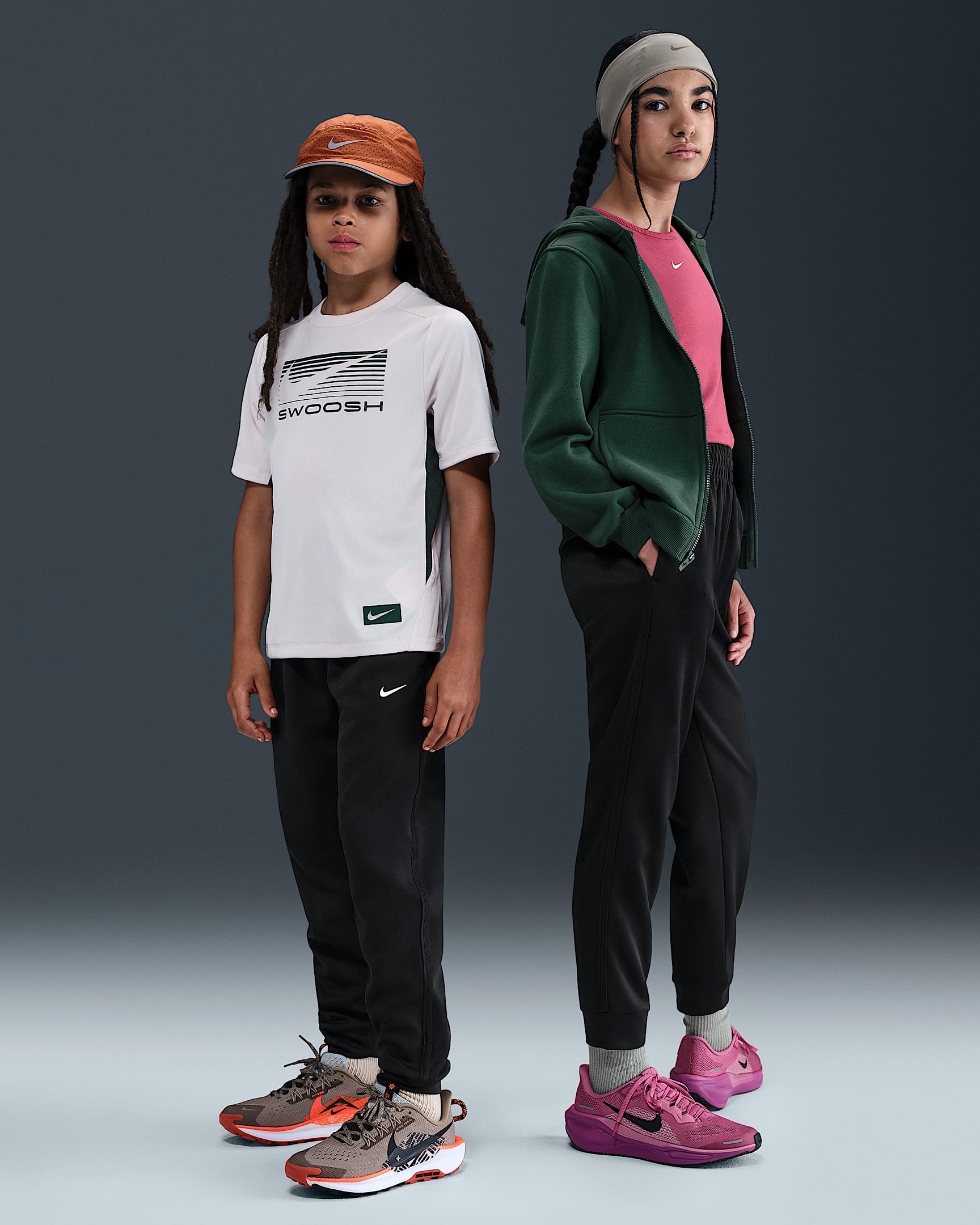 Nike Multi Big Kids' Knit Pants - Black/Black/White