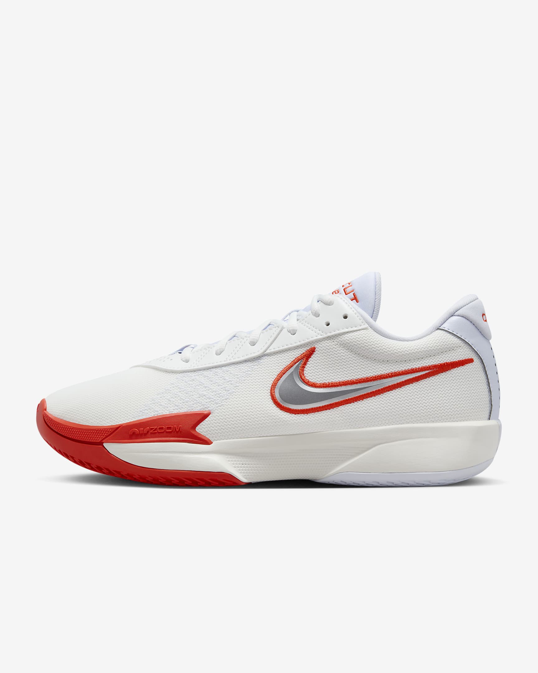 Nike G.T. Cut Academy EP Basketball Shoes - Summit White/Picante Red/Football Grey/Metallic Silver