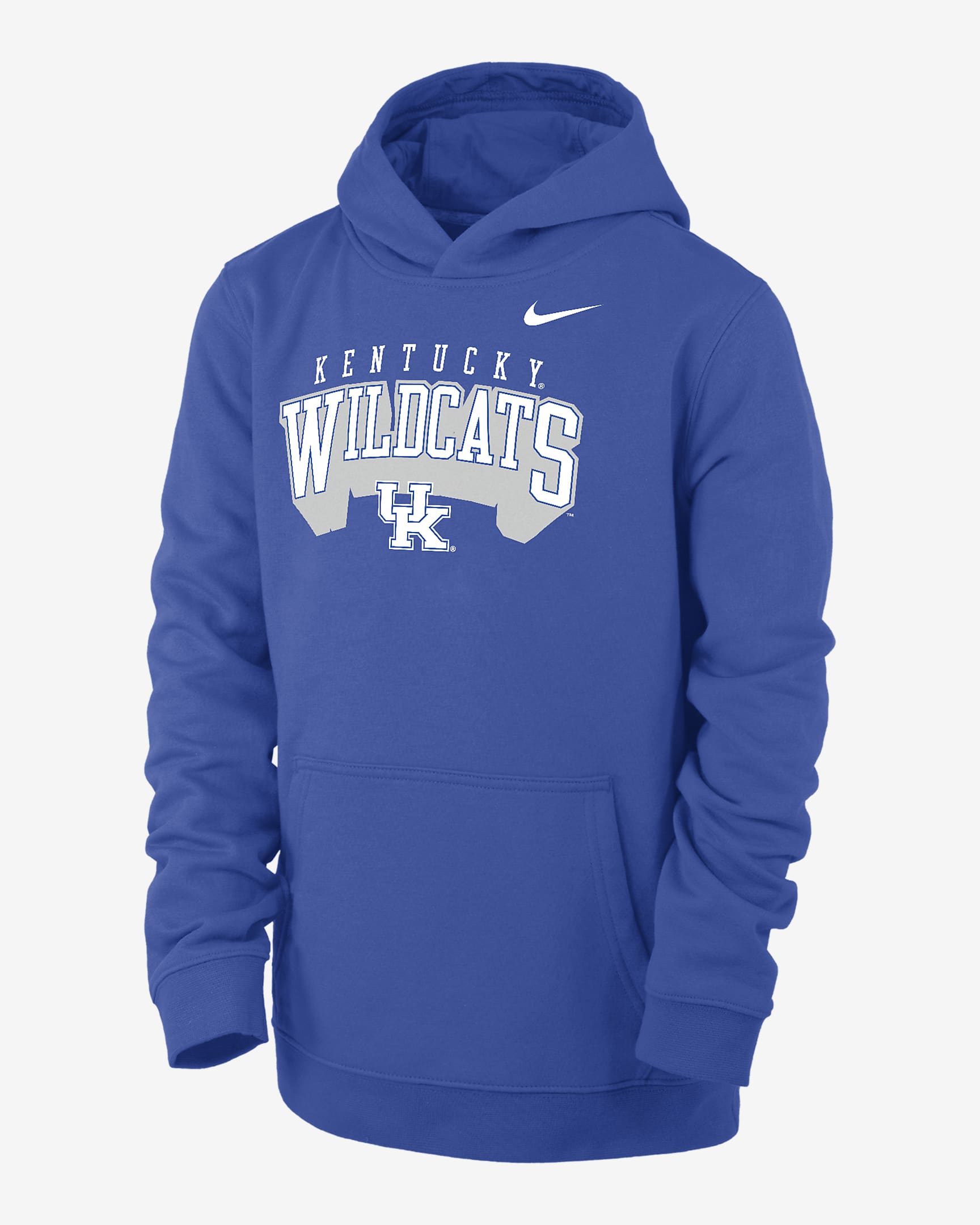 Kentucky Club Fleece Big Kids' (Boys') Nike College Pullover Hoodie - Game Royal