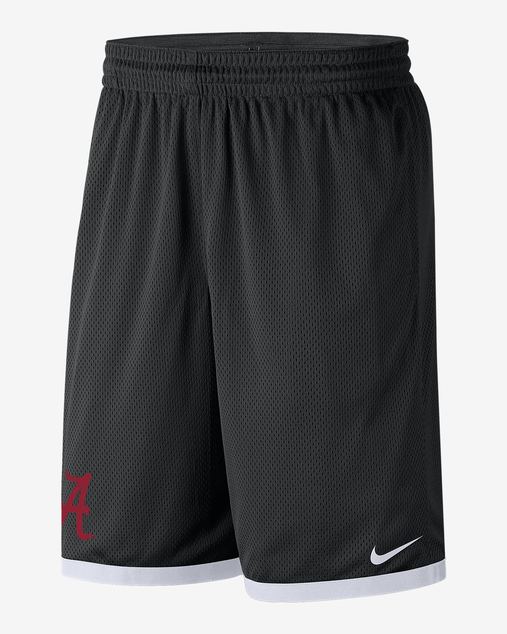 Shorts de malla para hombre Nike College Alabama - Negro/Blanco