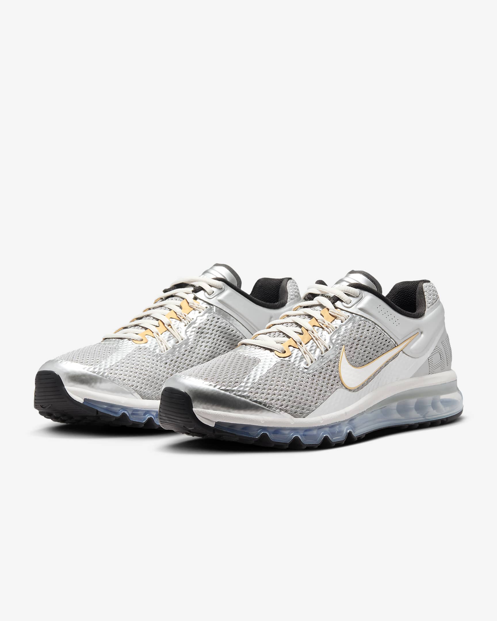 Nike Air Max 2013 男鞋 - Metallic Silver/Metallic Pewter/Metallic Gold/Phantom