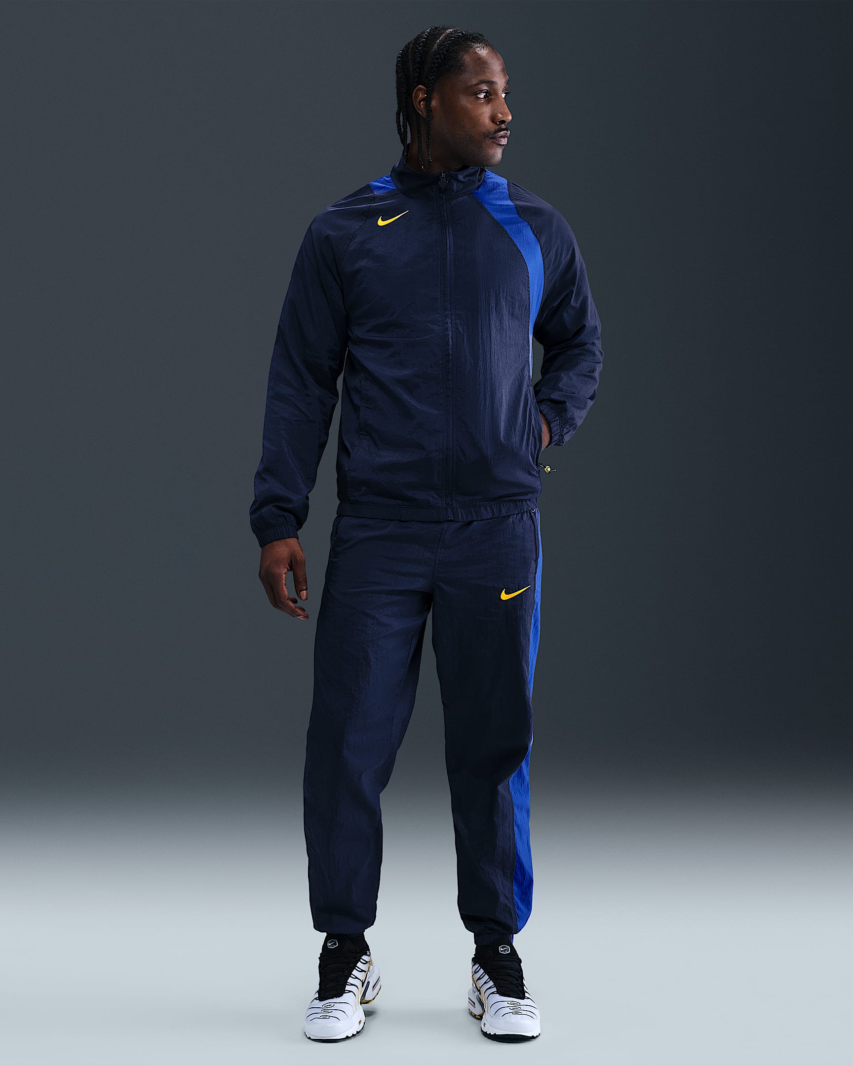 Nike Total 90 Men's Repel Soccer Track Pants - Midnight Navy/Game Royal/Lightning