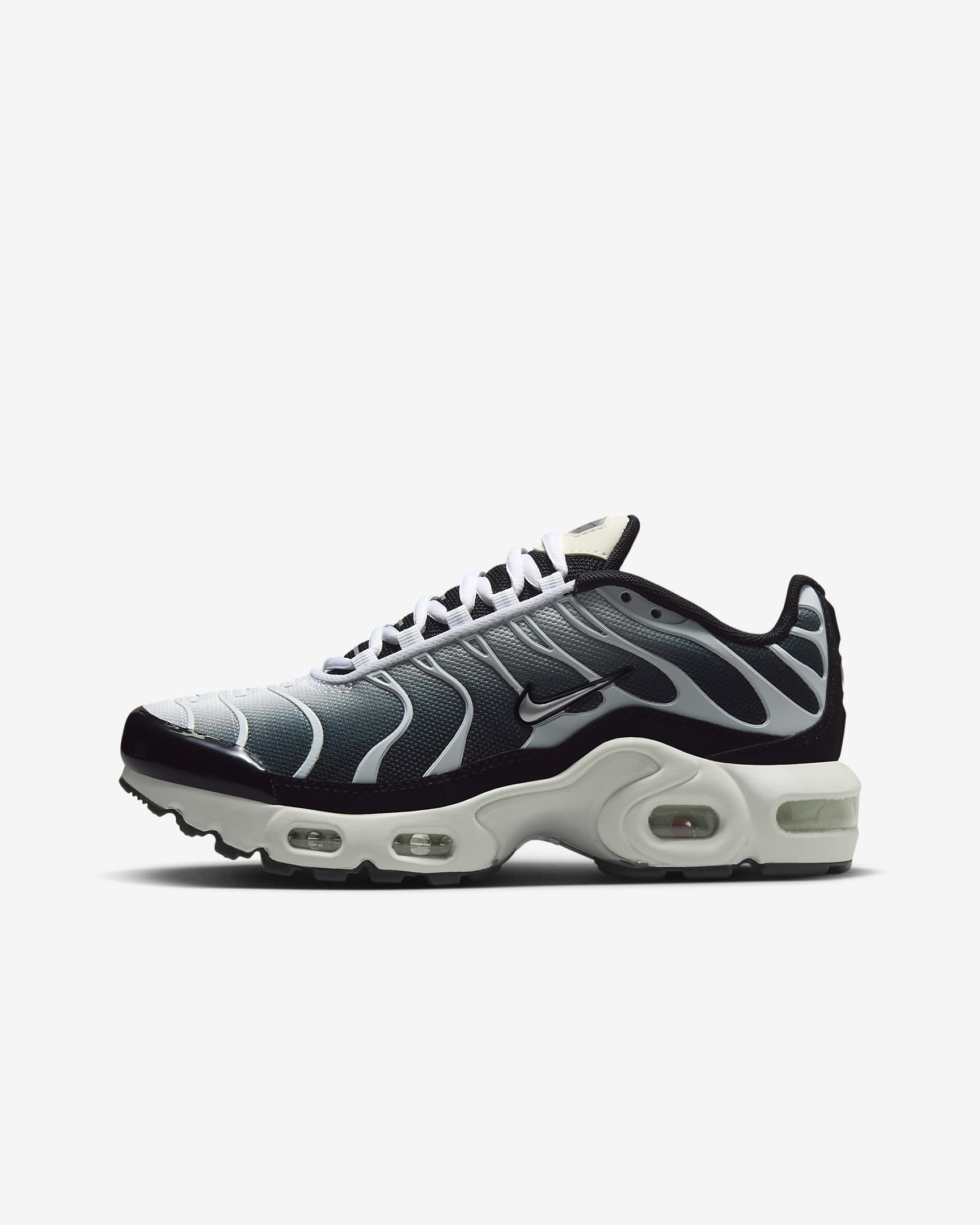 Nike Air Max Plus Sabatilles - Nen/a - Negre/Blanc/Sail/Metallic Cool Grey