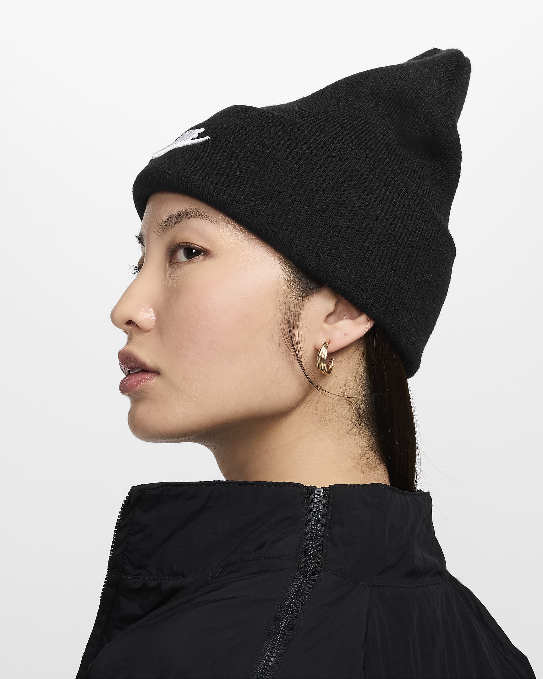 Nike Peak Futura Beanie - Schwarz/Weiß