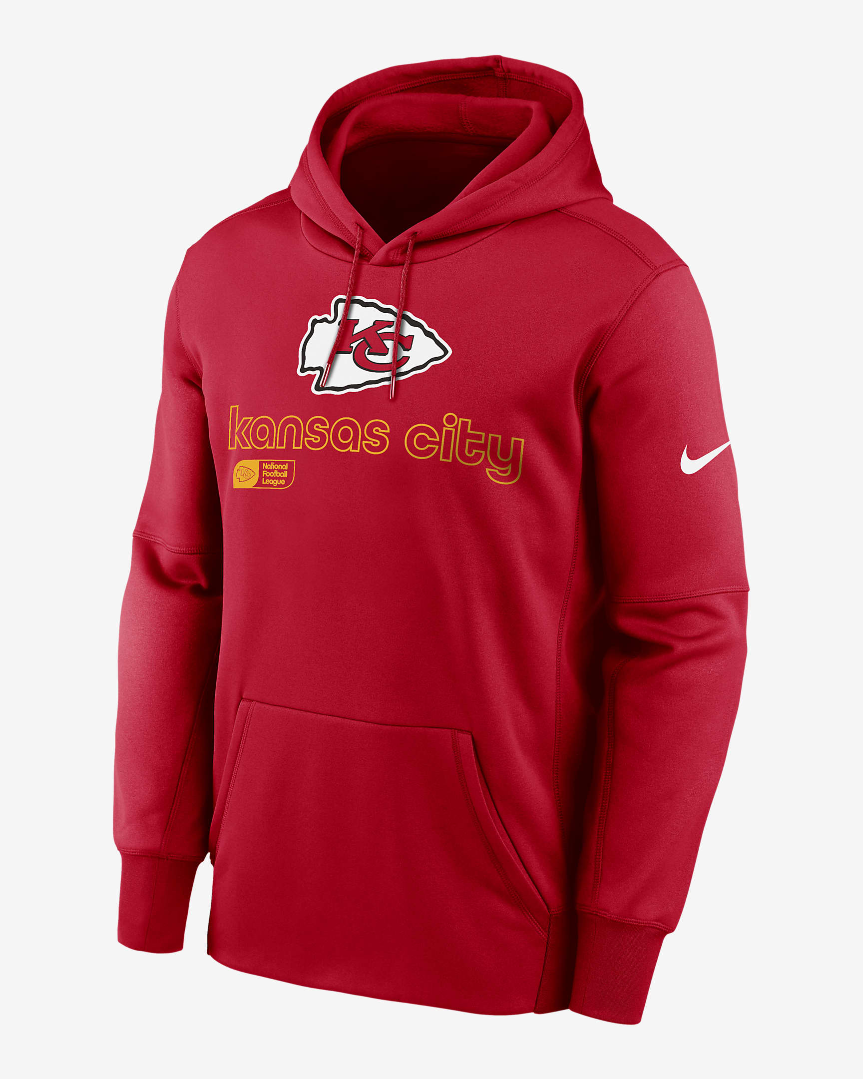 Kansas City Chiefs Men’s Nike Therma NFL Pullover Hoodie - Red