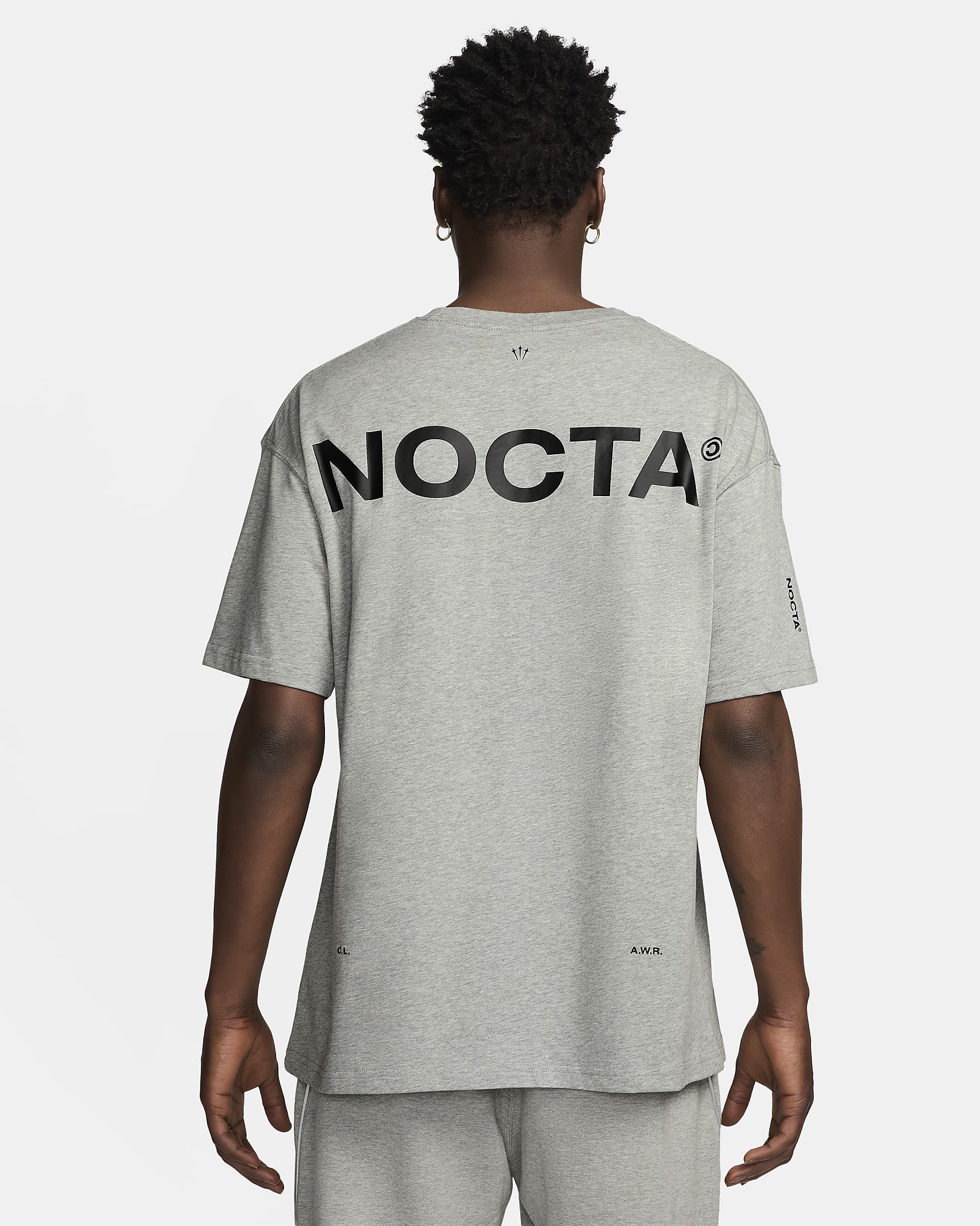 เสื้อยืด NOCTA Big Body CS NOCTA - Dark Grey Heather/Matte Silver/ดำ