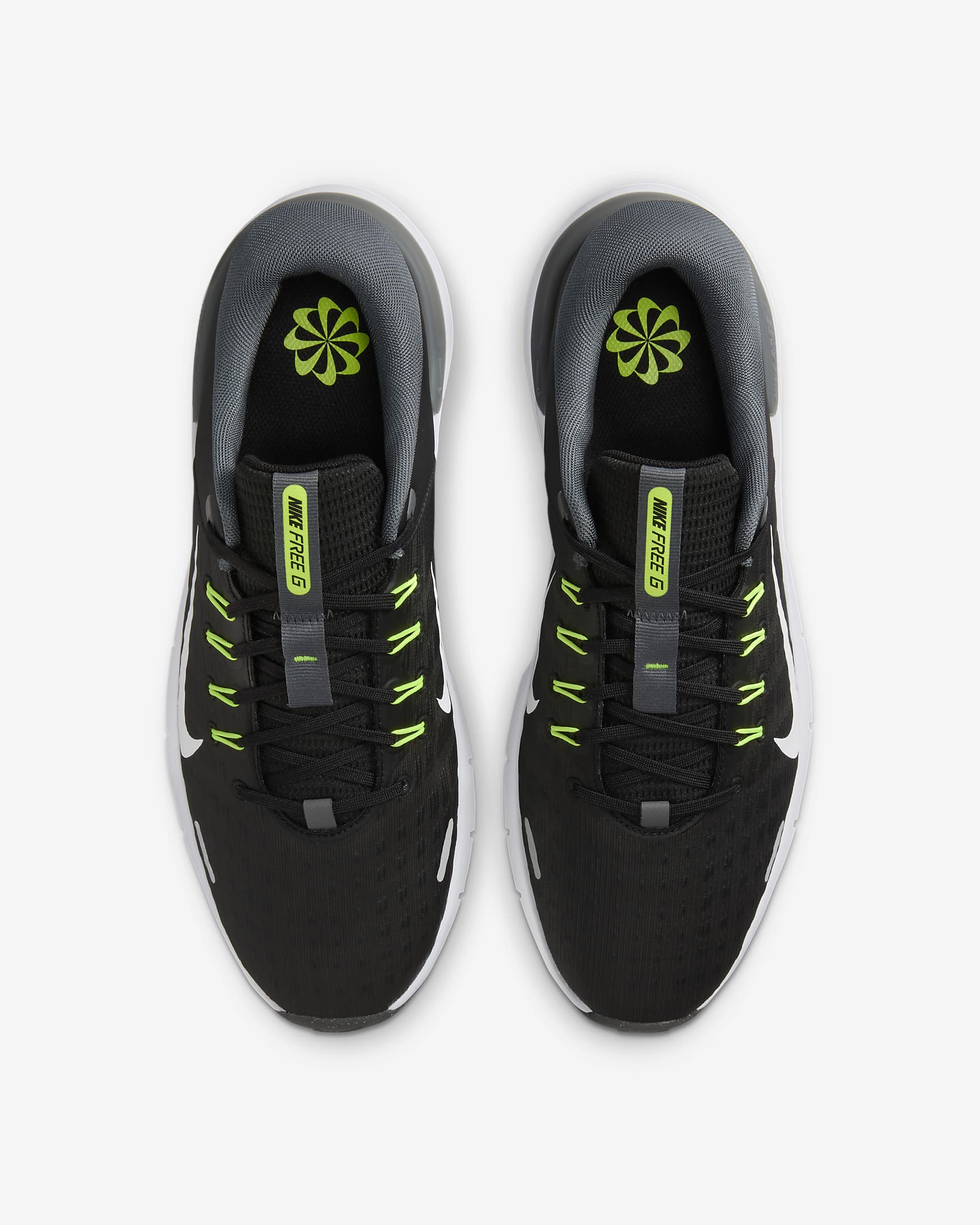 Nike Free Golf NN Golf Shoes - Black/Iron Grey/Volt/White