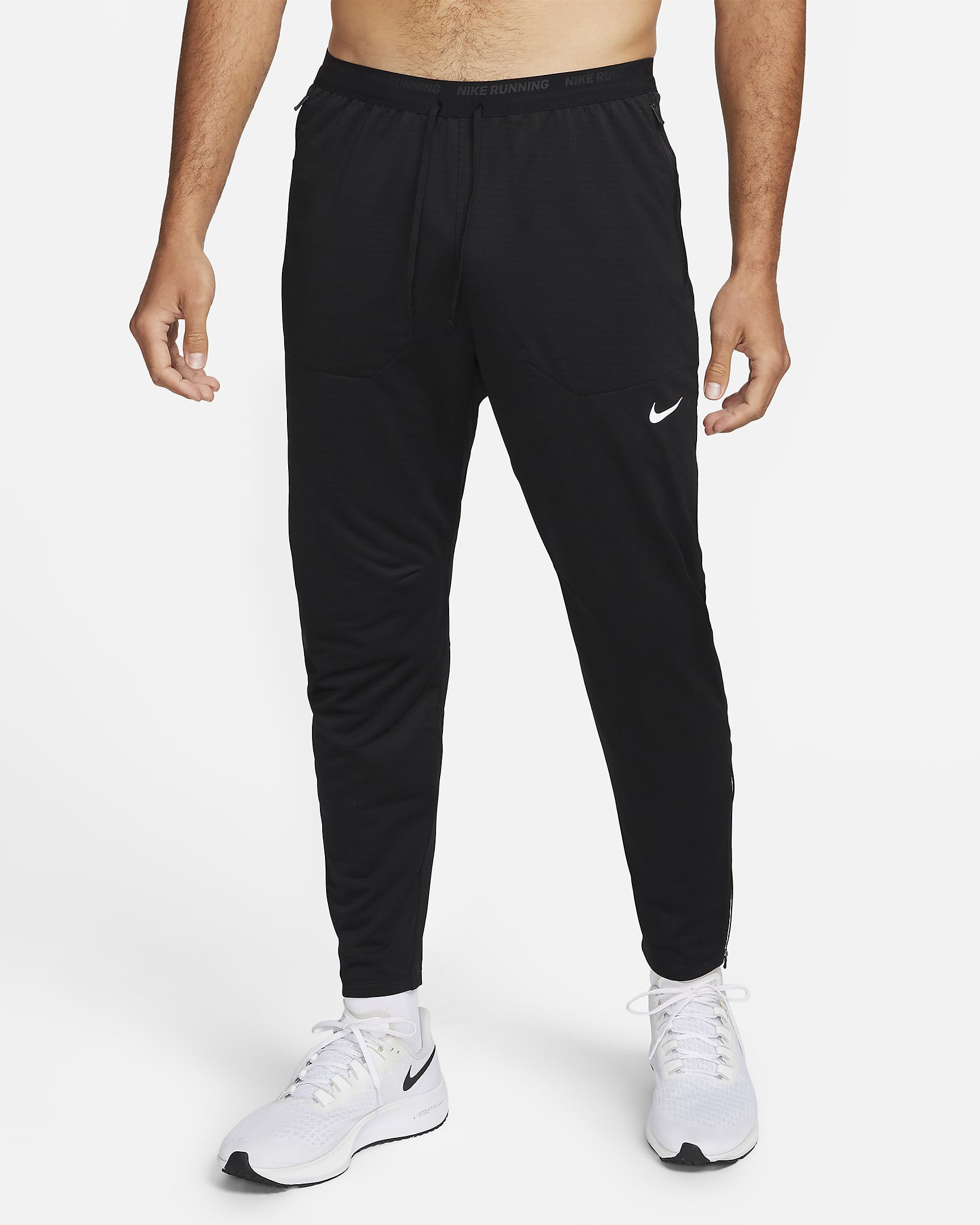 Męskie spodnie do biegania z dzianiny Nike Phenom Dri-FIT - Czerń