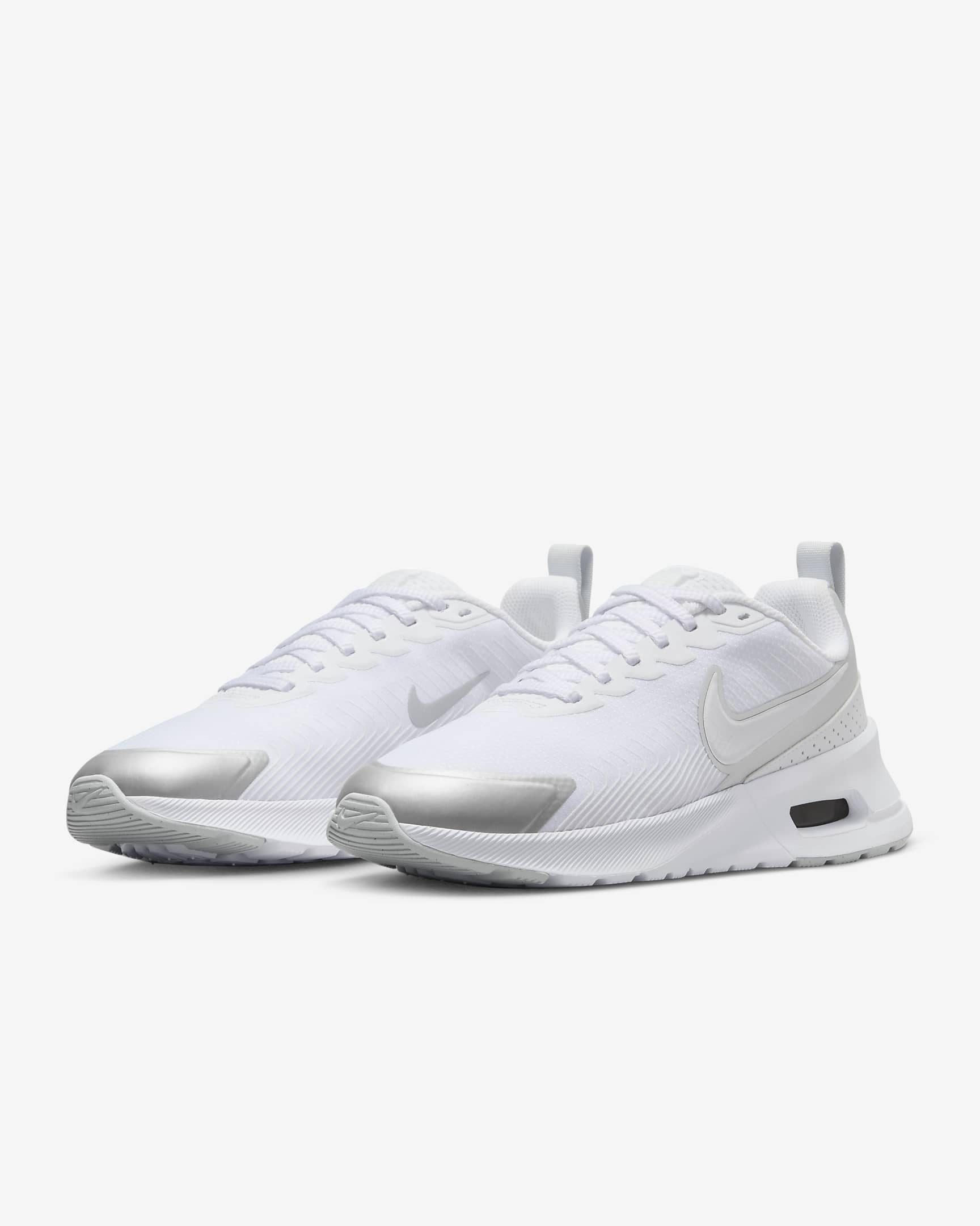 Nike Air Max Nuaxis damesschoenen - Wit/Pure Platinum/Metallic Silver/Wit