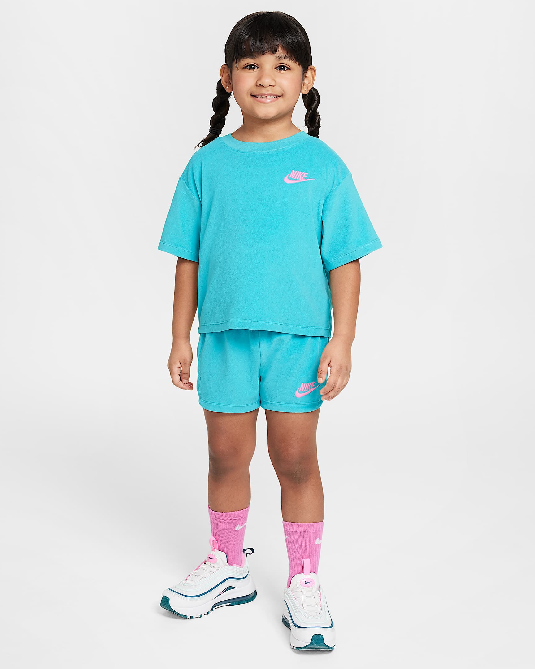 Ensemble deux pièces en molleton « Let's Roll » Nike pour enfant - Dusty Cactus