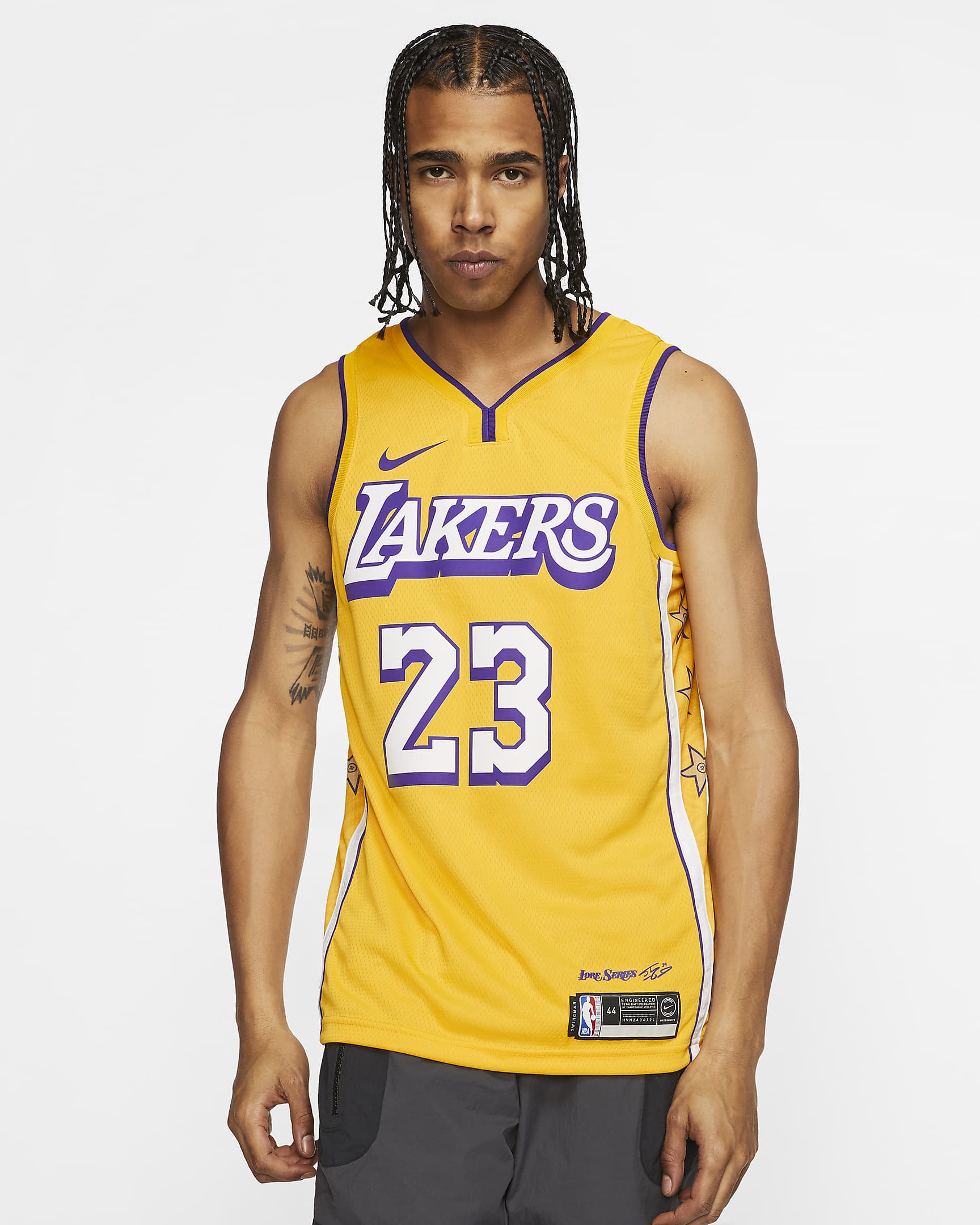 LeBron James Lakers City Edition Nike NBA Swingman Jersey. Nike NO