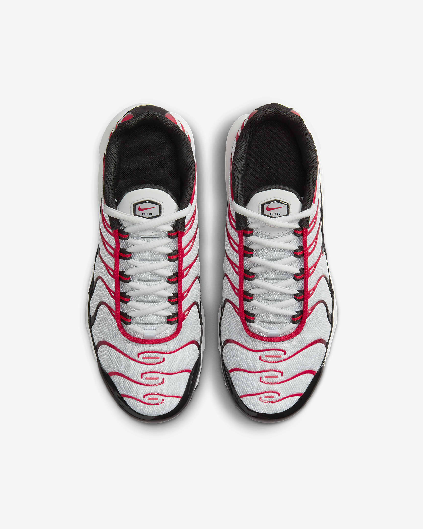 Nike Air Max Plus Older Kids' Shoes - Pure Platinum/Black/White/University Red