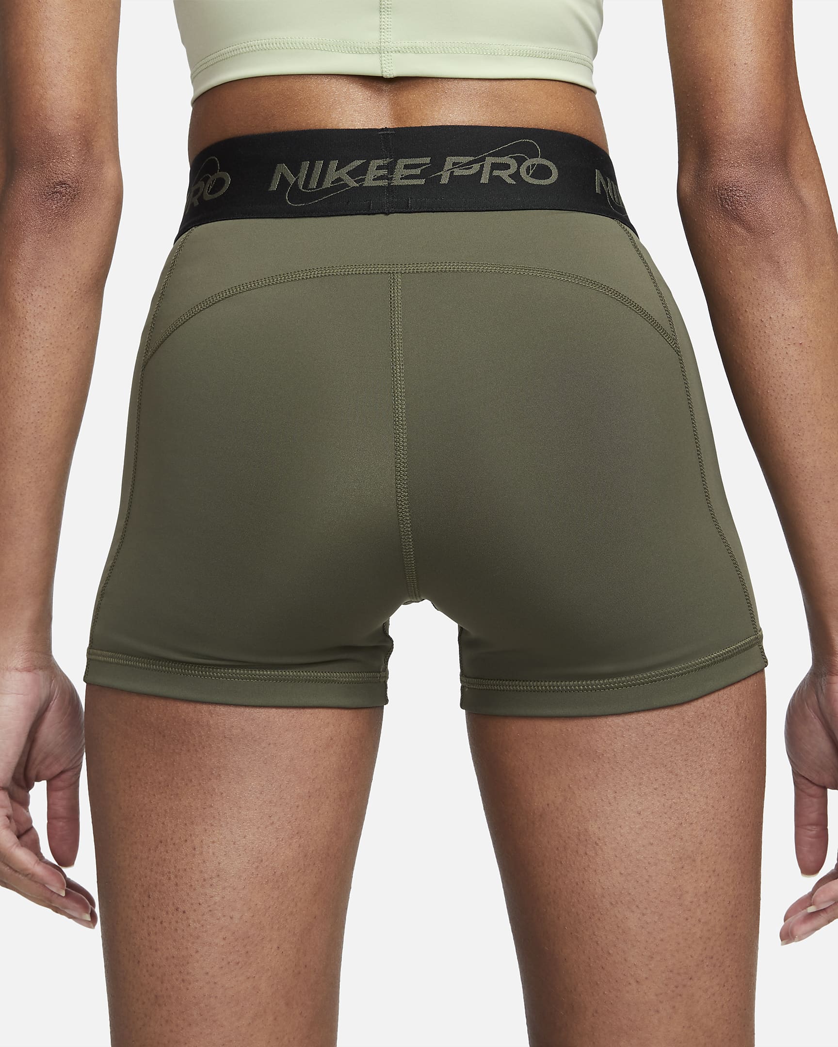 Nike Pro Womens Mid Rise 8cm Approx Graphic Shorts Nike Uk 7407