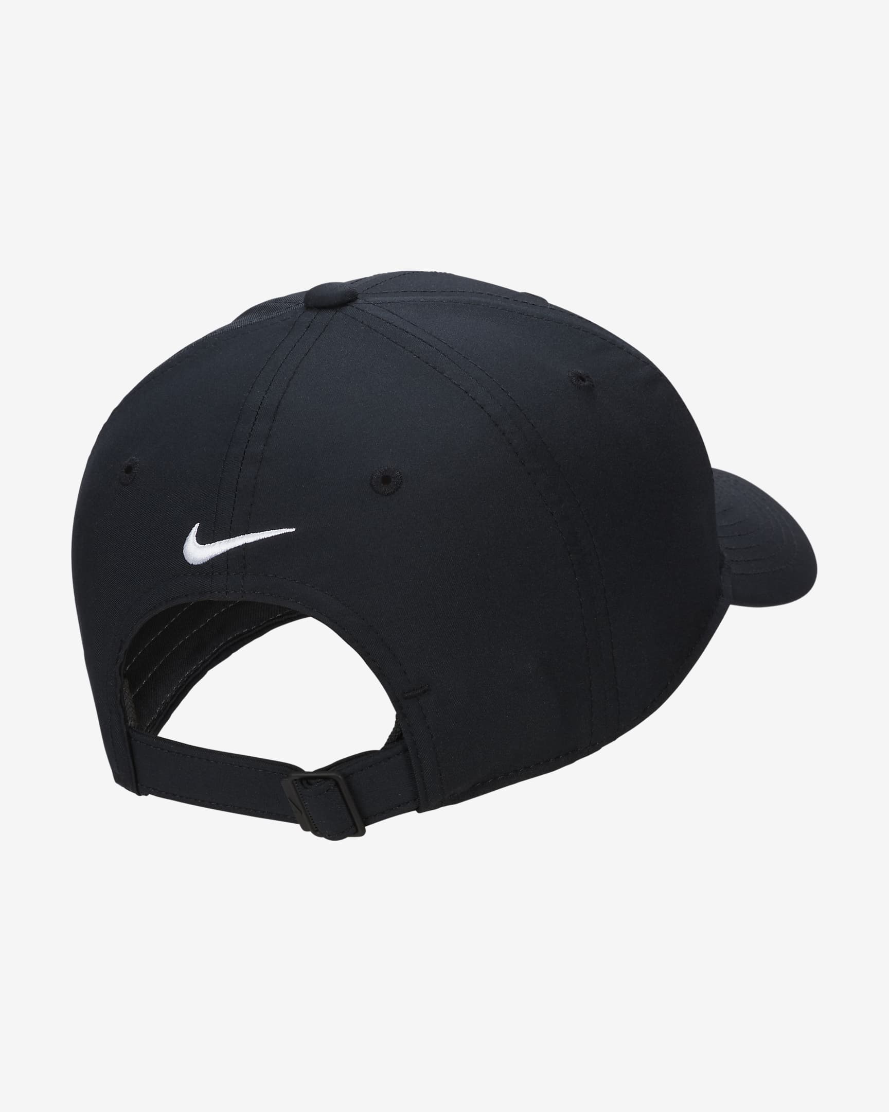 Nike Dri-FIT Club Structured Blank Front Cap - Black/White