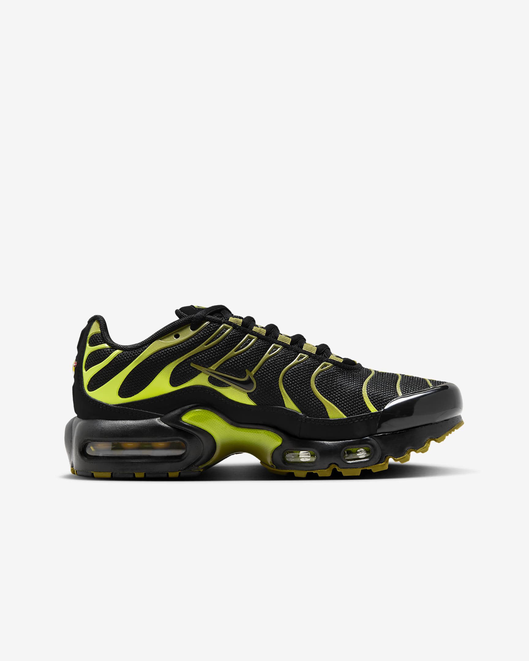 Sko Nike Air Max Plus för ungdom - Svart/Cyber/Pacific Moss/Svart