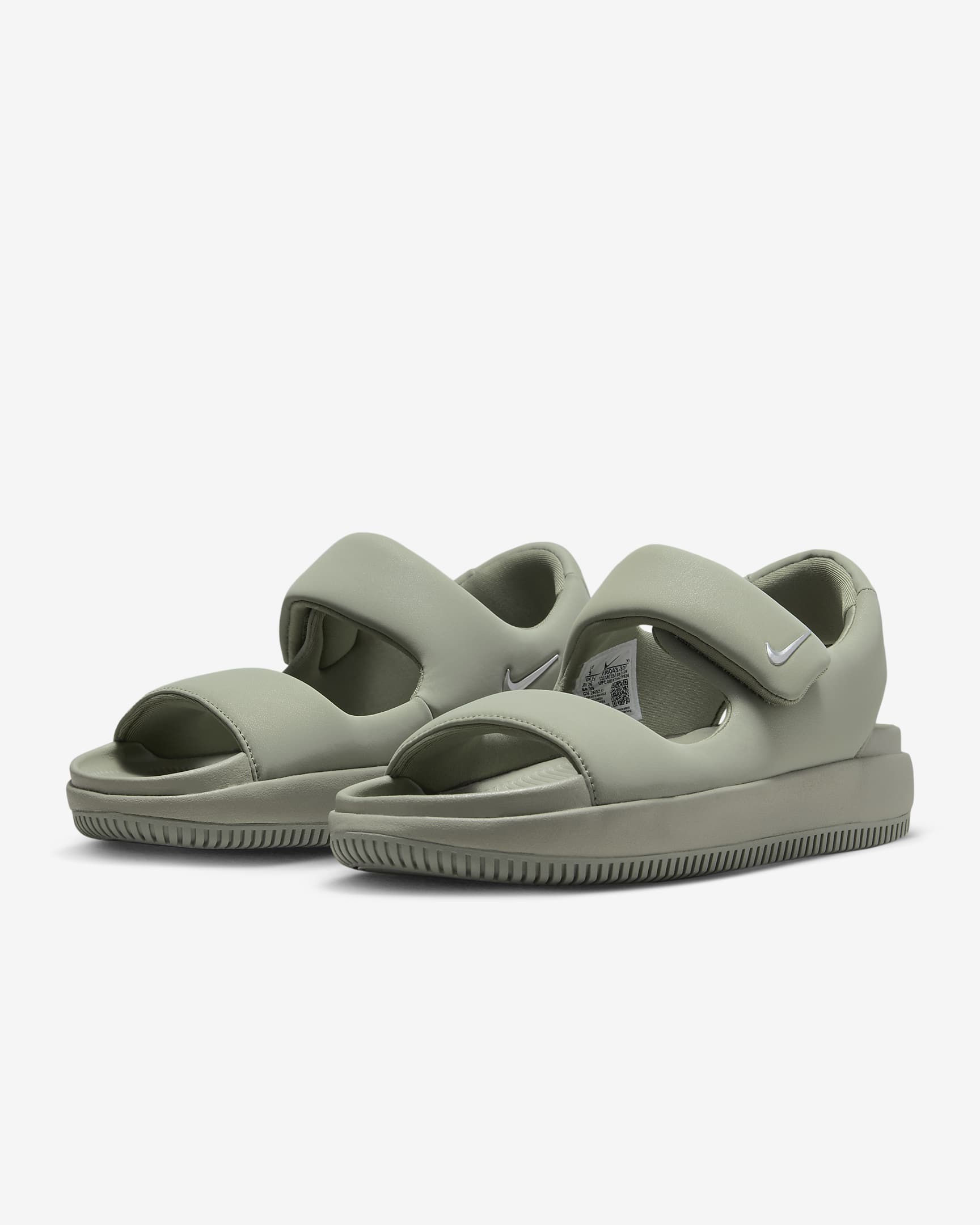 Nike Calm Women's Sandals - Light Army/Light Army/Metallic Silver