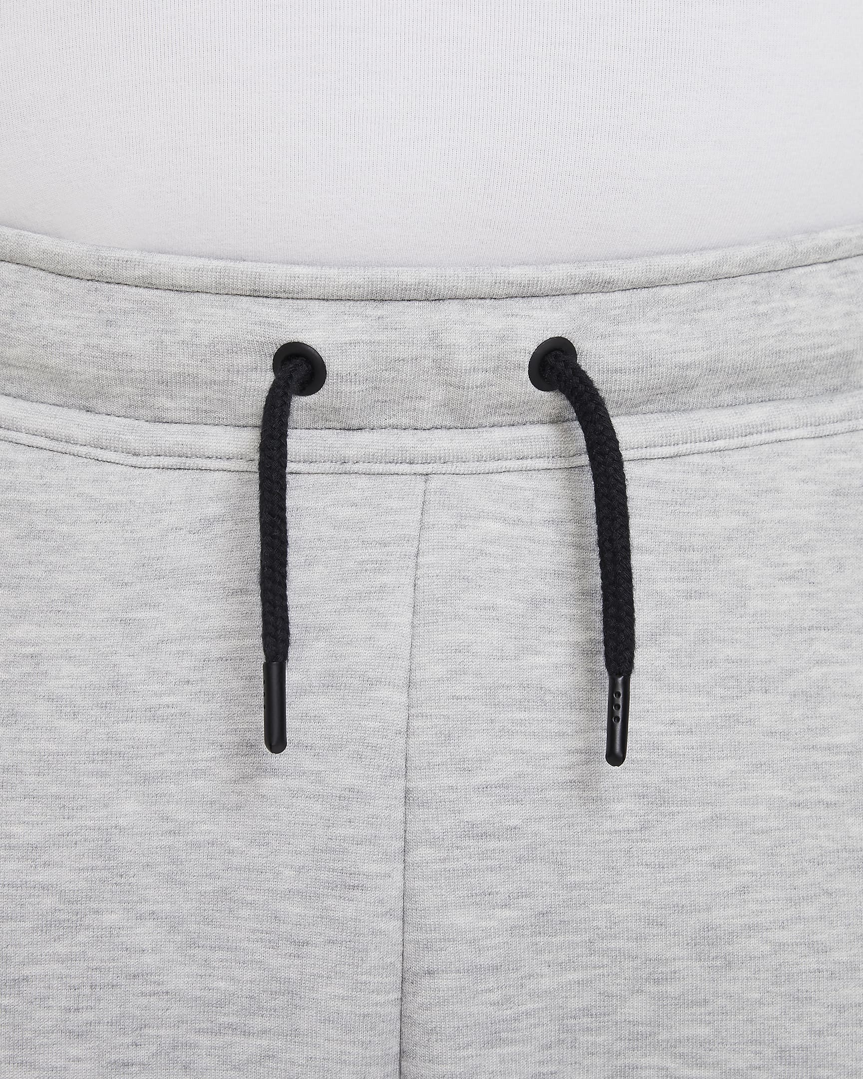 Nike Sportswear Tech Fleece-bukser (udvidet størrelse) til større børn (drenge) - Dark Grey Heather/sort/sort