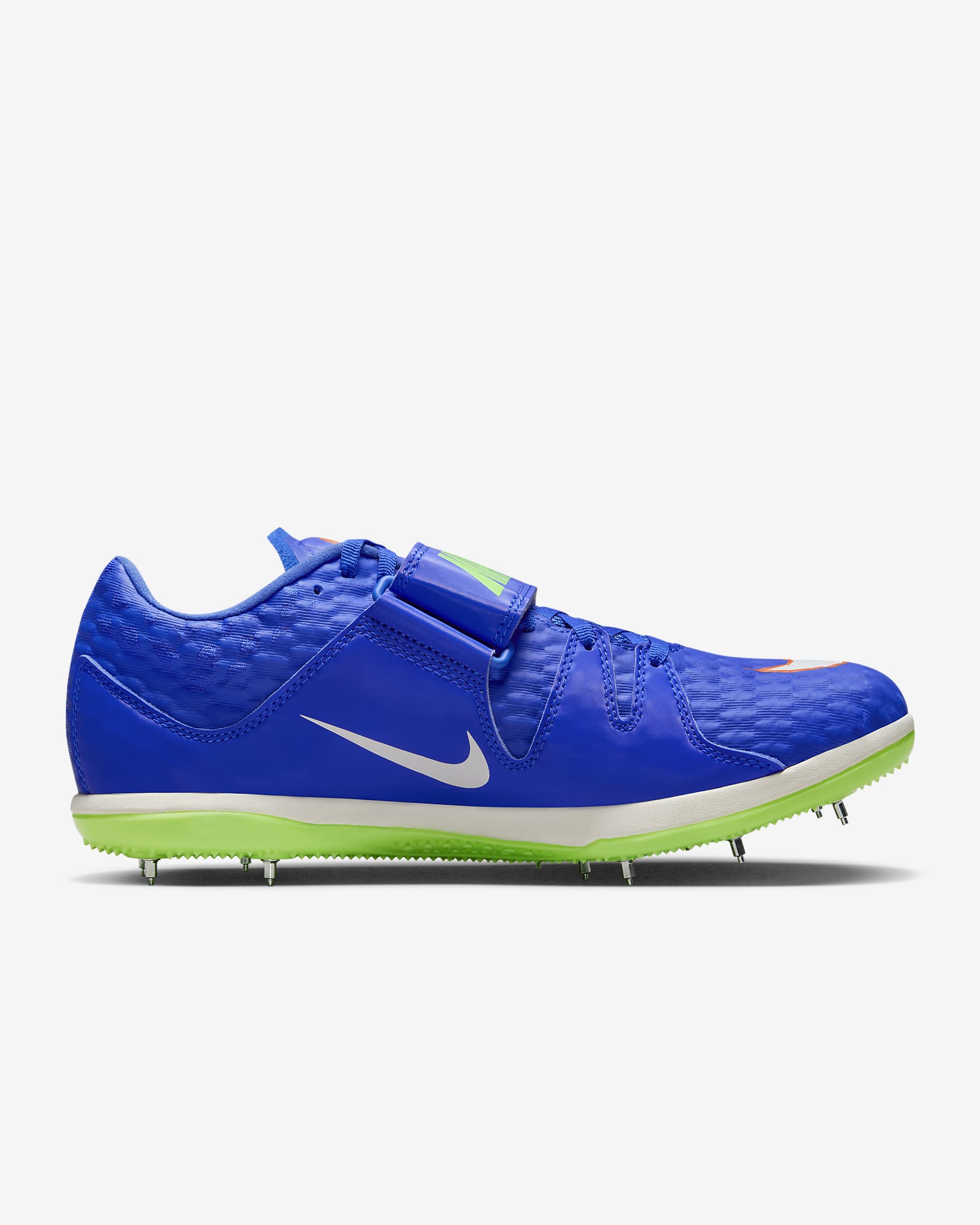 Friidrottssko med spikar för hopp Nike High Jump Elite - Racer Blue/Lime Blast/Safety Orange/Vit