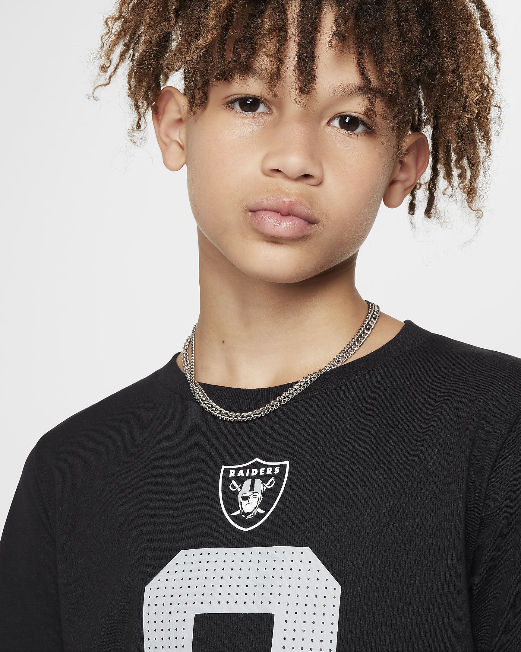 Nike NFL-t-shirt Josh Jacobs Las Vegas Raiders för ungdom - Svart