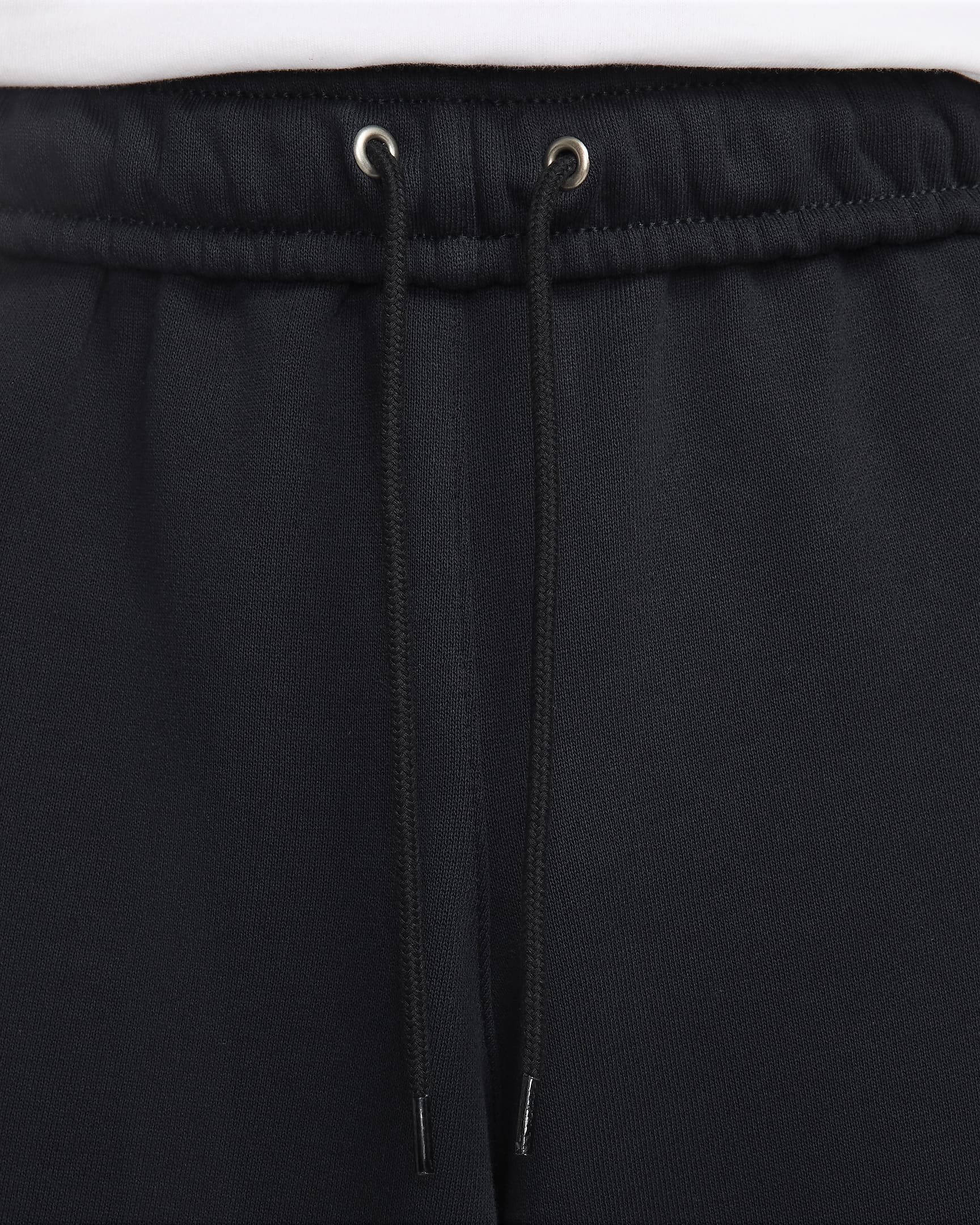 Nike Club Fleece Men's Oversized French Terry Trousers - Black/Black/White