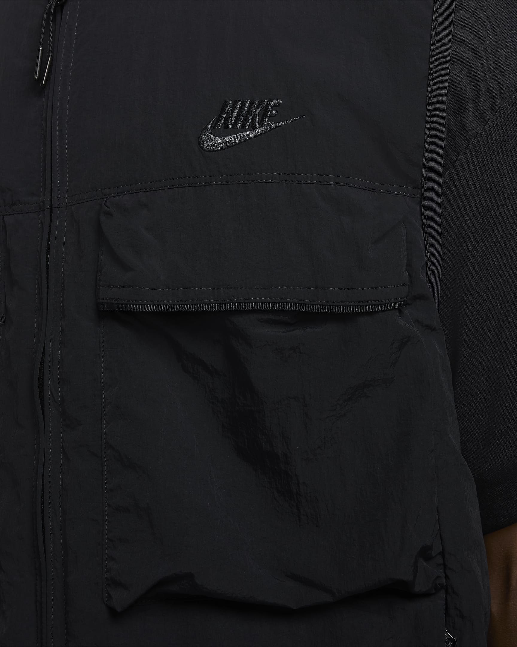 Veste sans manches tissée Nike Tech pour homme - Noir/Noir/Noir