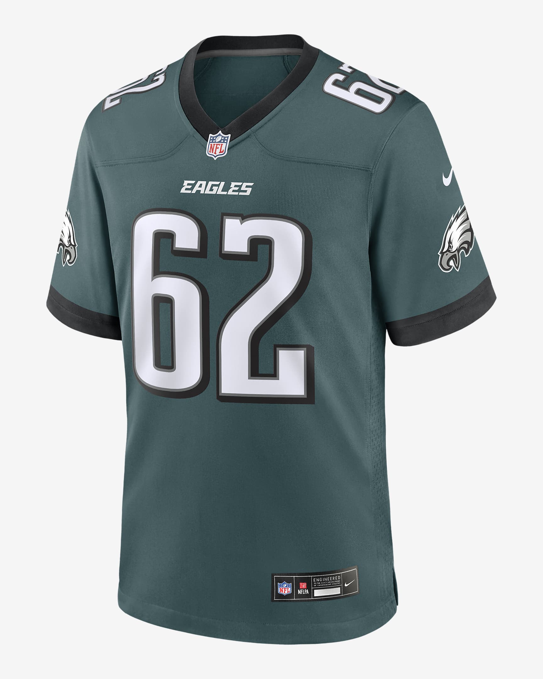 Jersey de la NFL Nike Game para hombre Jason Kelce Philadelphia Eagles - Verde