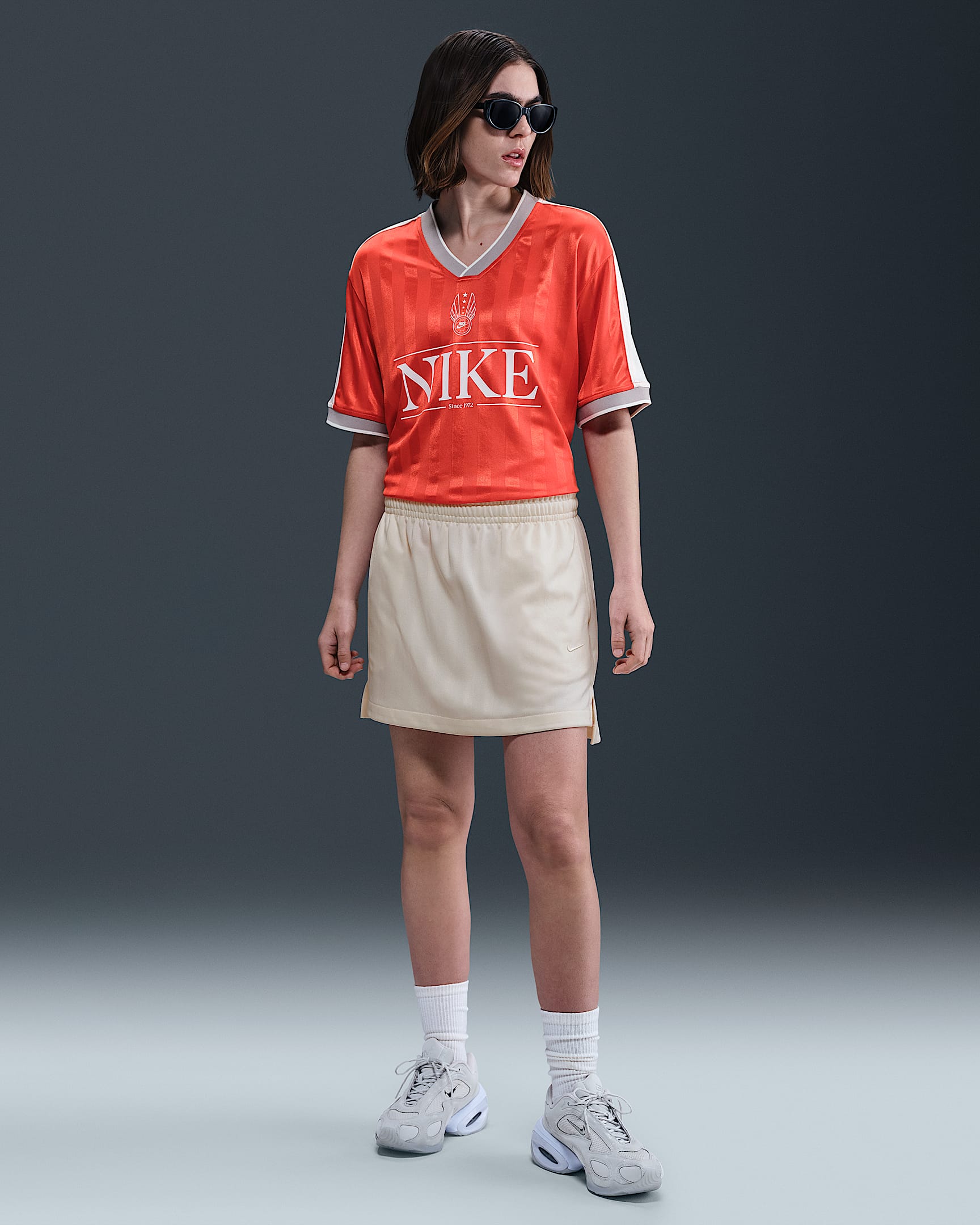Nike Sportswear Women's Jacquard Striped Skirt - Pale Ivory/Sail