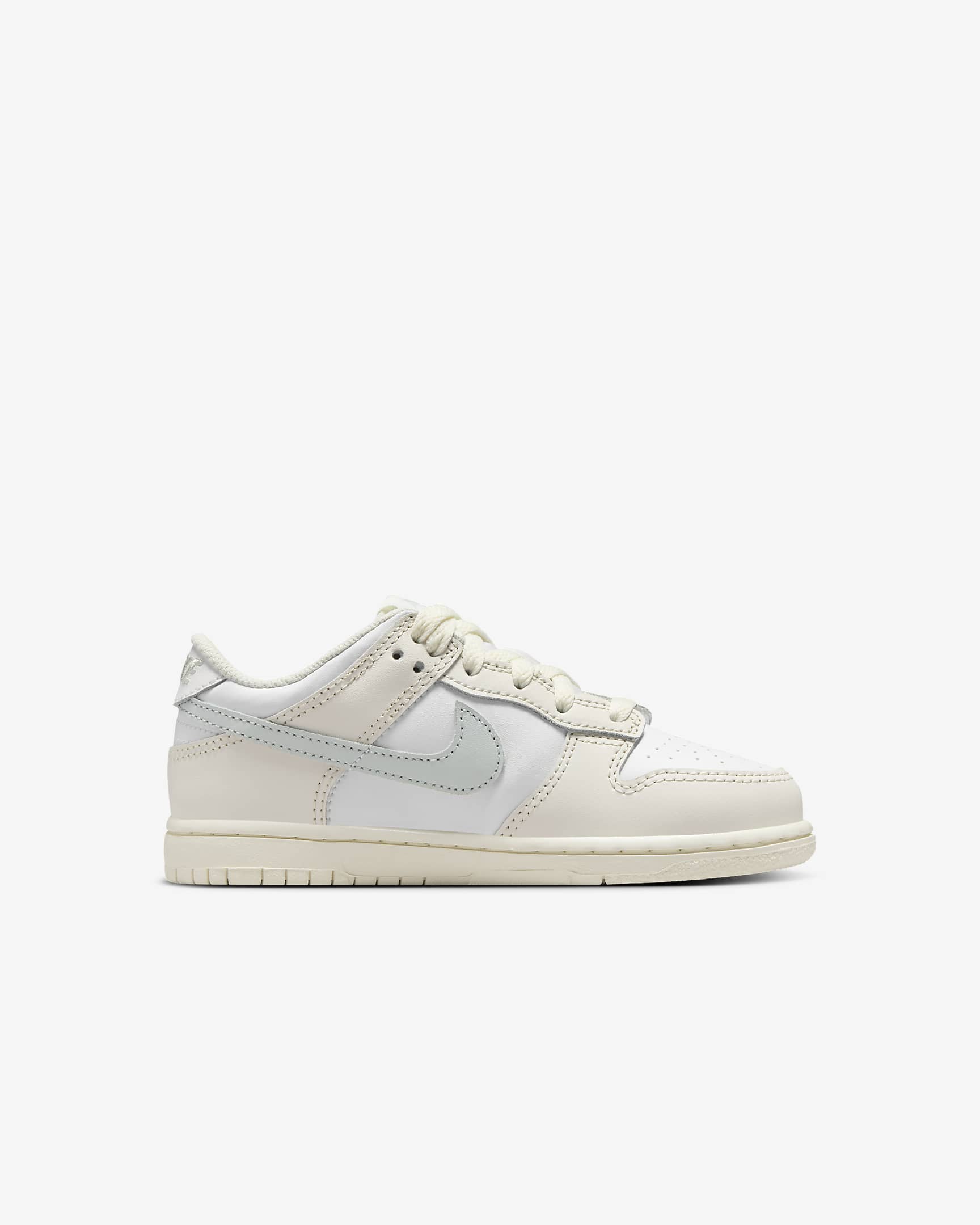 Nike Dunk Low Younger Kids' Shoes - White/Phantom/Light Silver