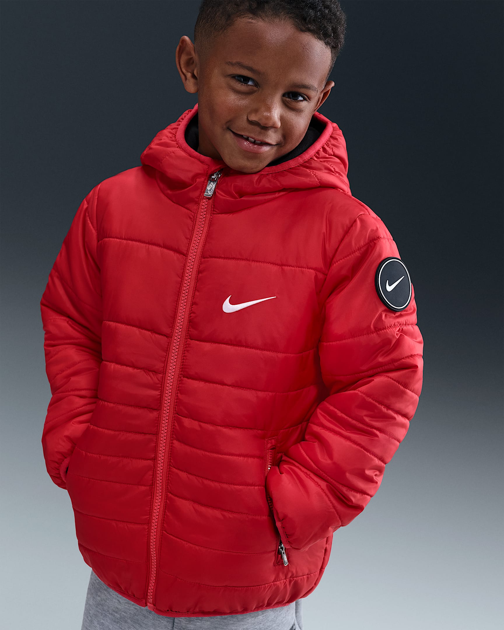 Nike Midweight Fill Jacket Little Kids Jacket - University Red