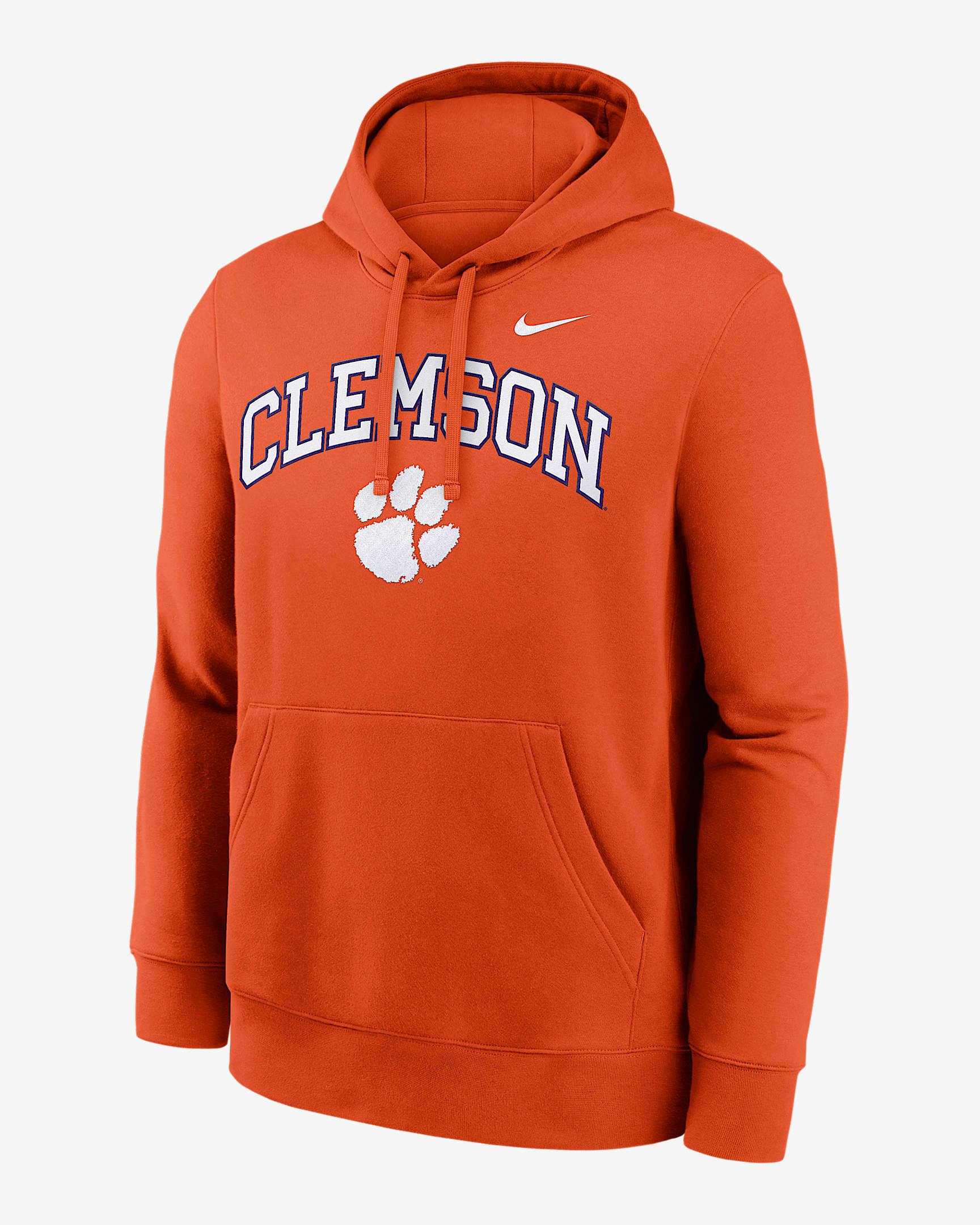 Clemson Arch Men's Nike College Pullover Hoodie - Orange