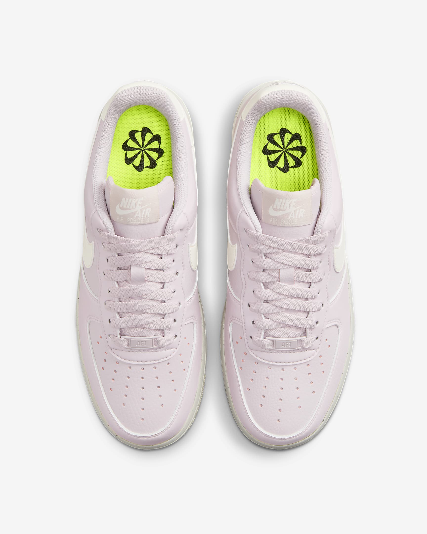 Nike Air Force 1 '07 Next Nature 女鞋 - Platinum Violet/Coconut Milk/Volt/Sail