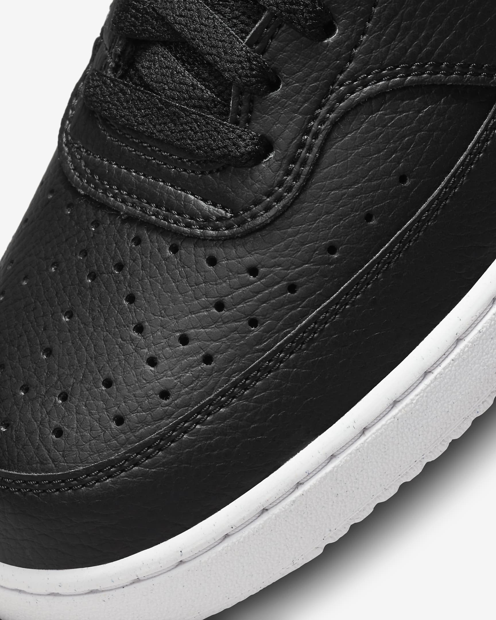 Nike Court Vision Low Next Nature Men's Shoes - Black/Black/White