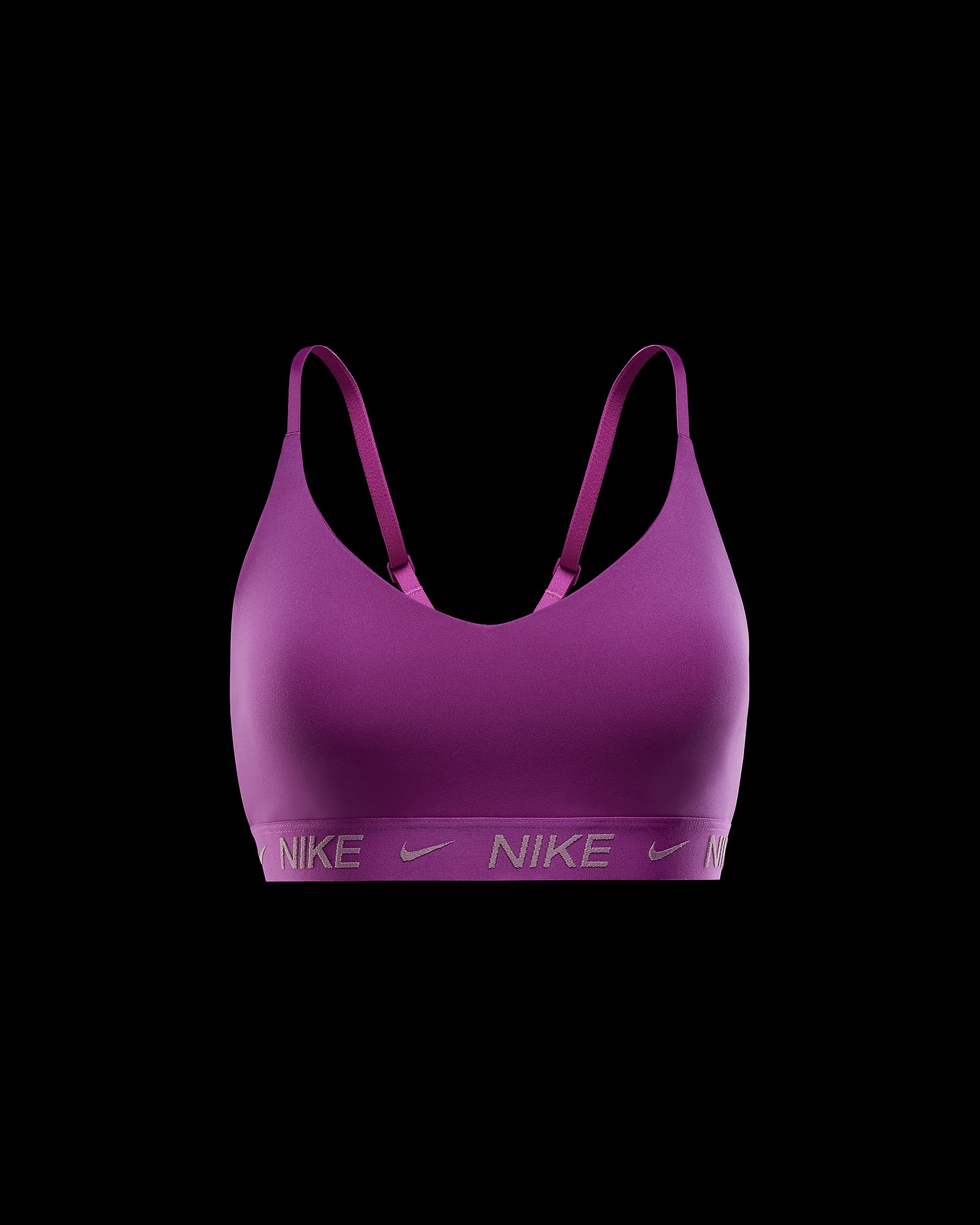 Nike Indy Light-Support Women's Padded Adjustable Sports Bra - Hot Fuchsia