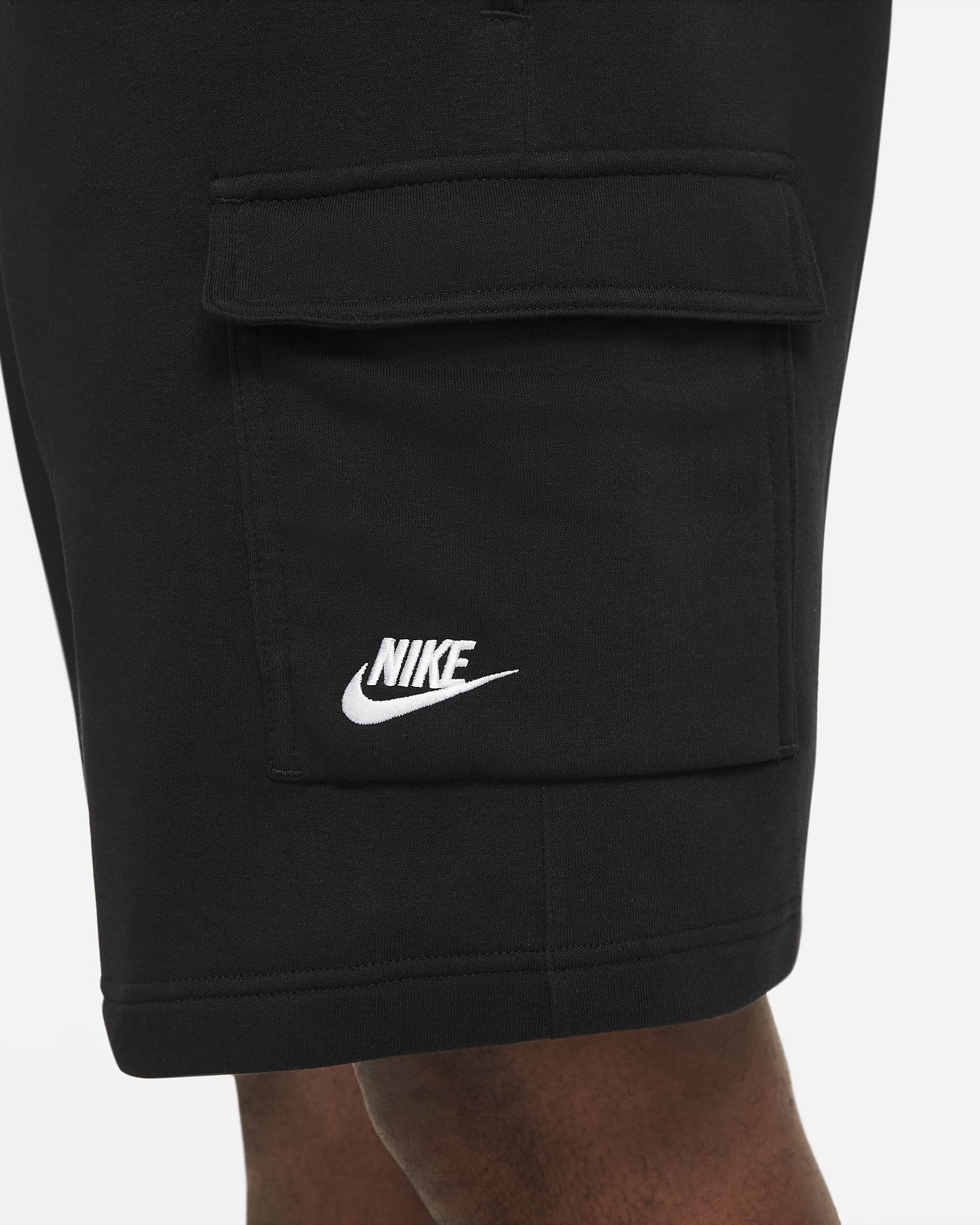 Nike Sportswear Club Men's Cargo Shorts - Black/Black/White