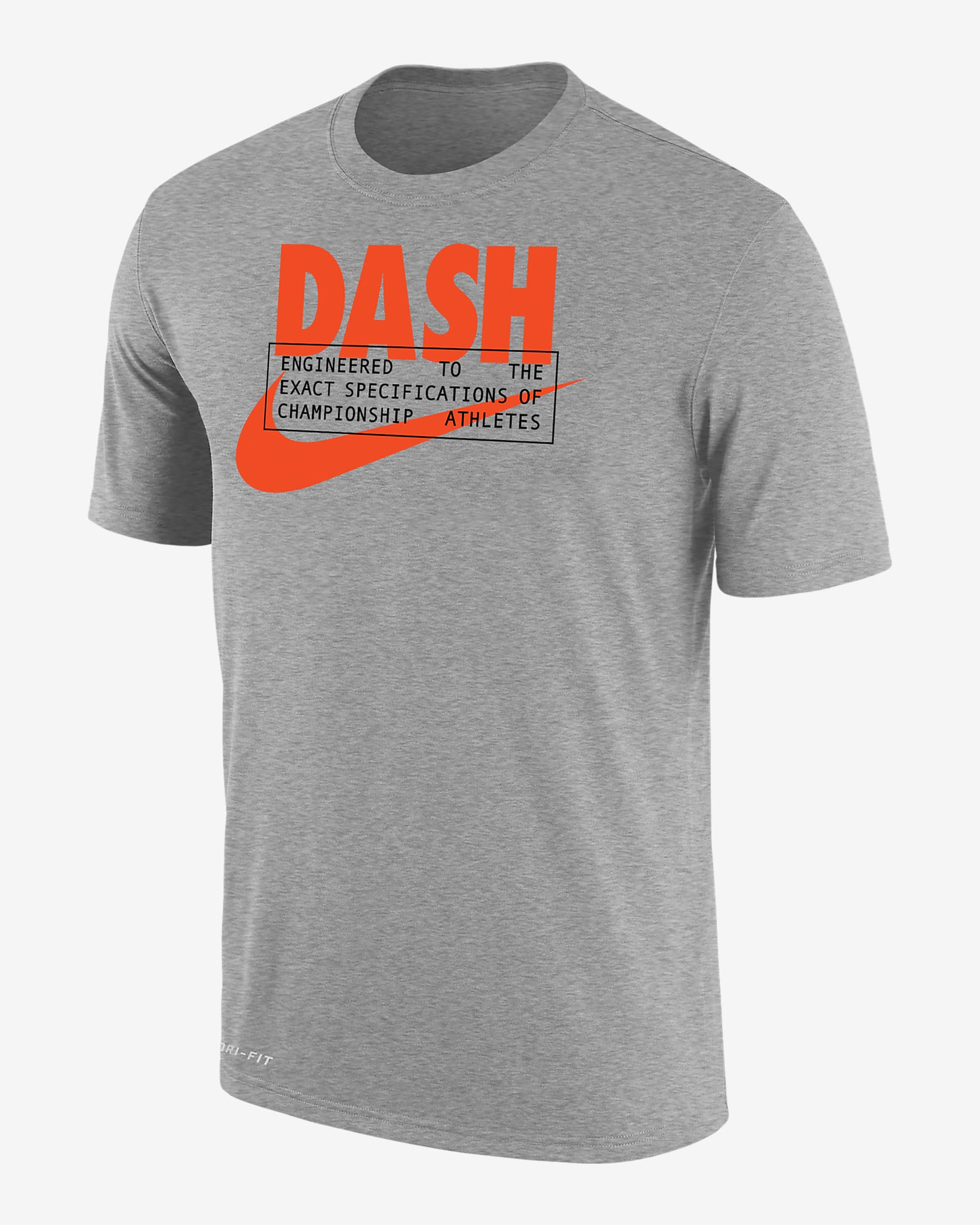 Houston Dash Men's Nike Dri-FIT Soccer T-Shirt - Dark Grey Heather