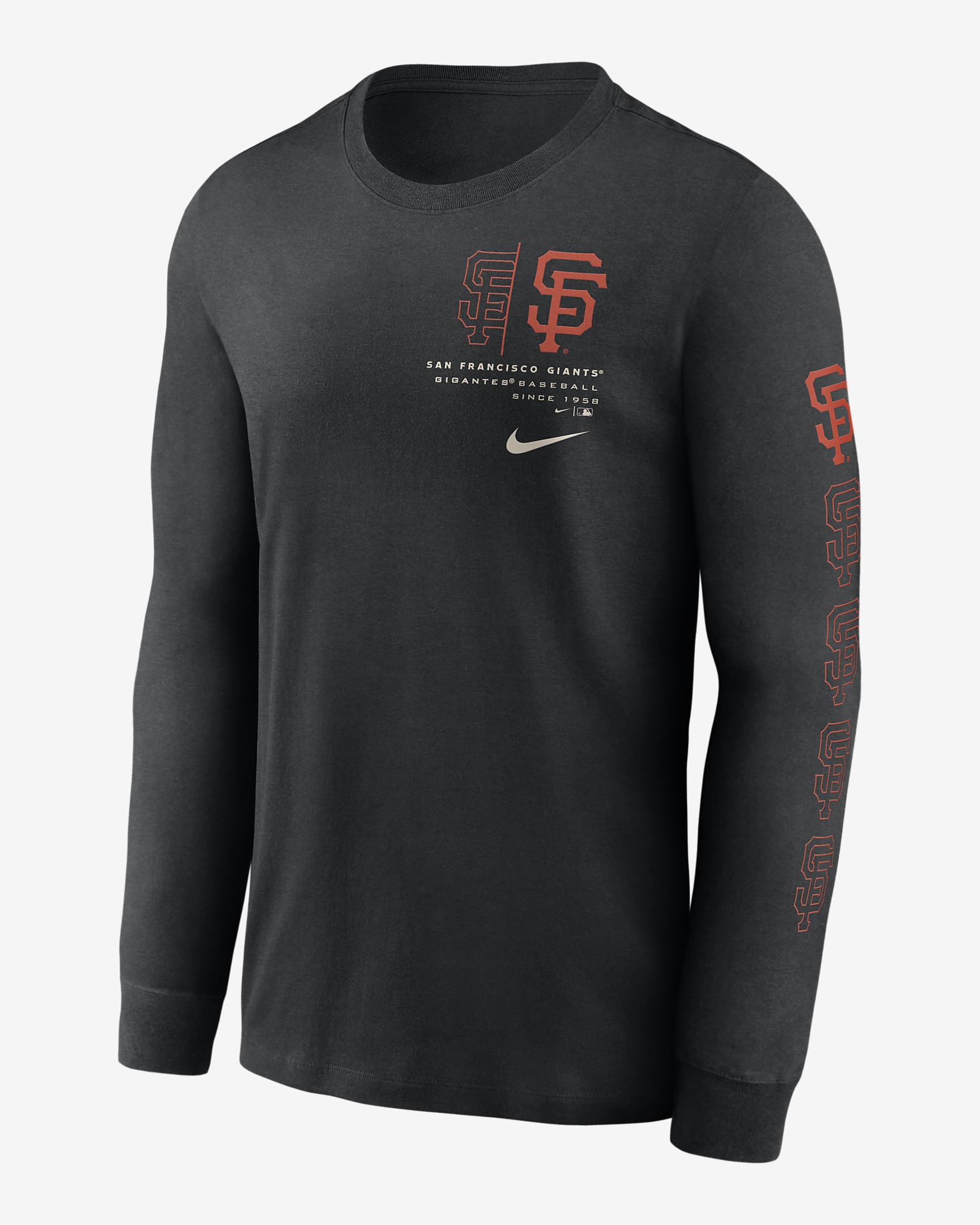 Playera de manga larga para hombre Nike Team Slider (MLB San Francisco ...