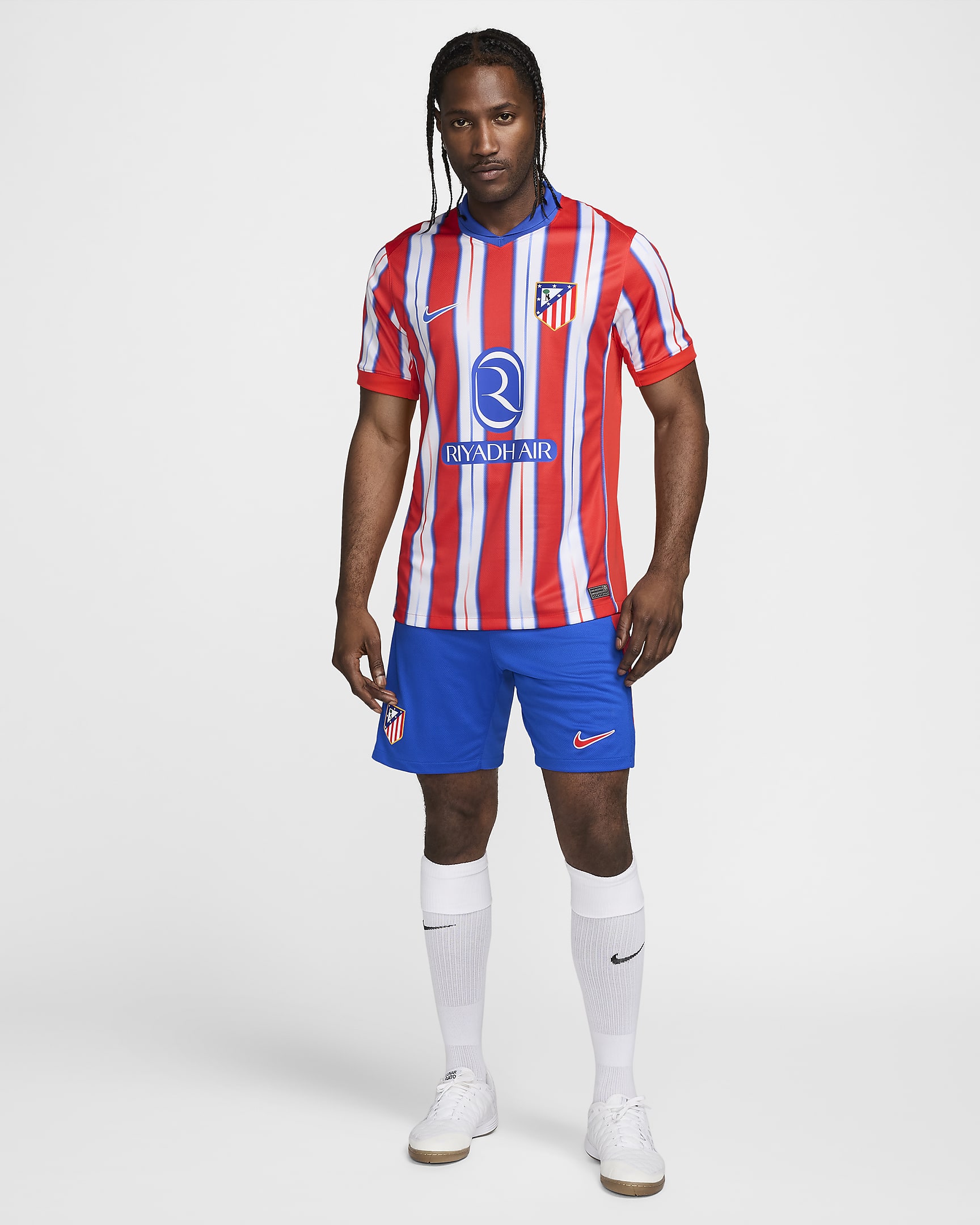 Atlético Madrid 2024/25 Stadium (hjemmedrakt) Nike Dri-FIT Replica fotballshorts til herre - Hyper Royal/Hvit