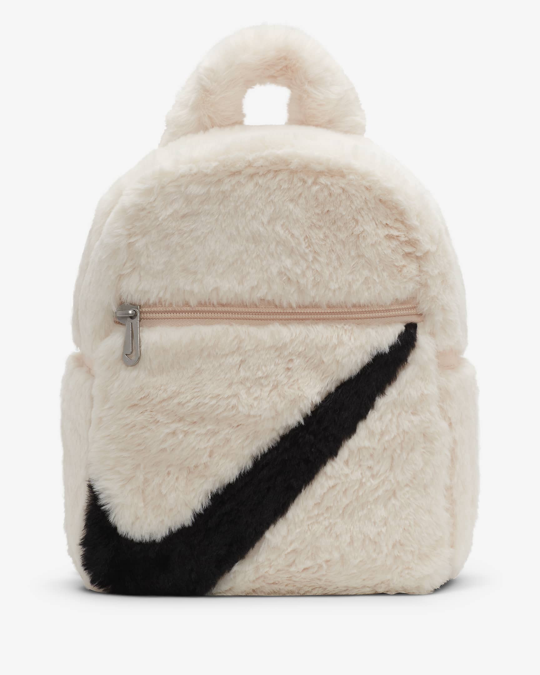 Nike Sportswear Futura 365 Faux Fur Mini-Rucksack aus Kunstpelz (6 l) - Guava Ice/Guava Ice/Schwarz