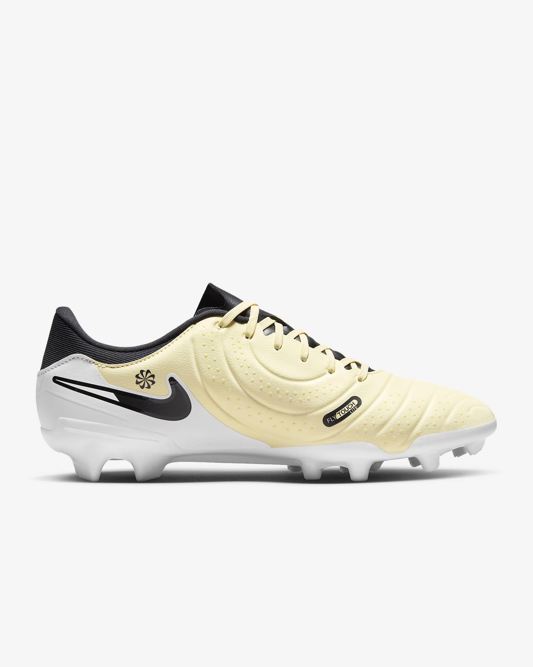 Tacos de fútbol de corte low para terrenos múltiples Nike Tiempo Legend 10 Academy - Limonada/Moneda de oro metalizado/Negro