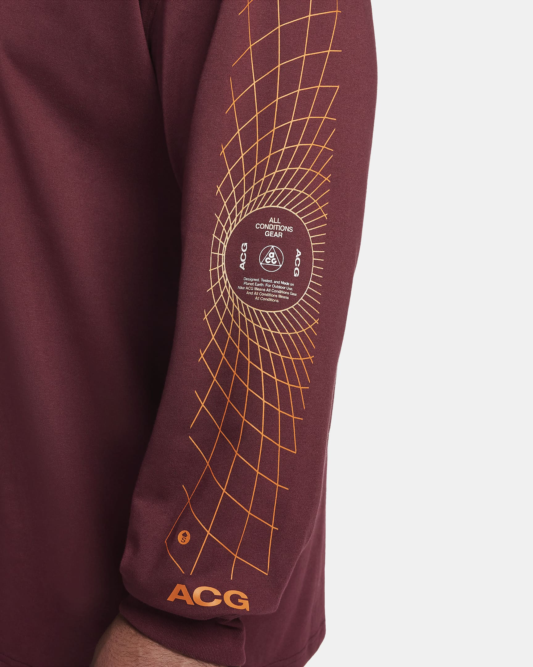 Nike ACG "Manhole" Men's Long-Sleeve T-Shirt - Night Maroon