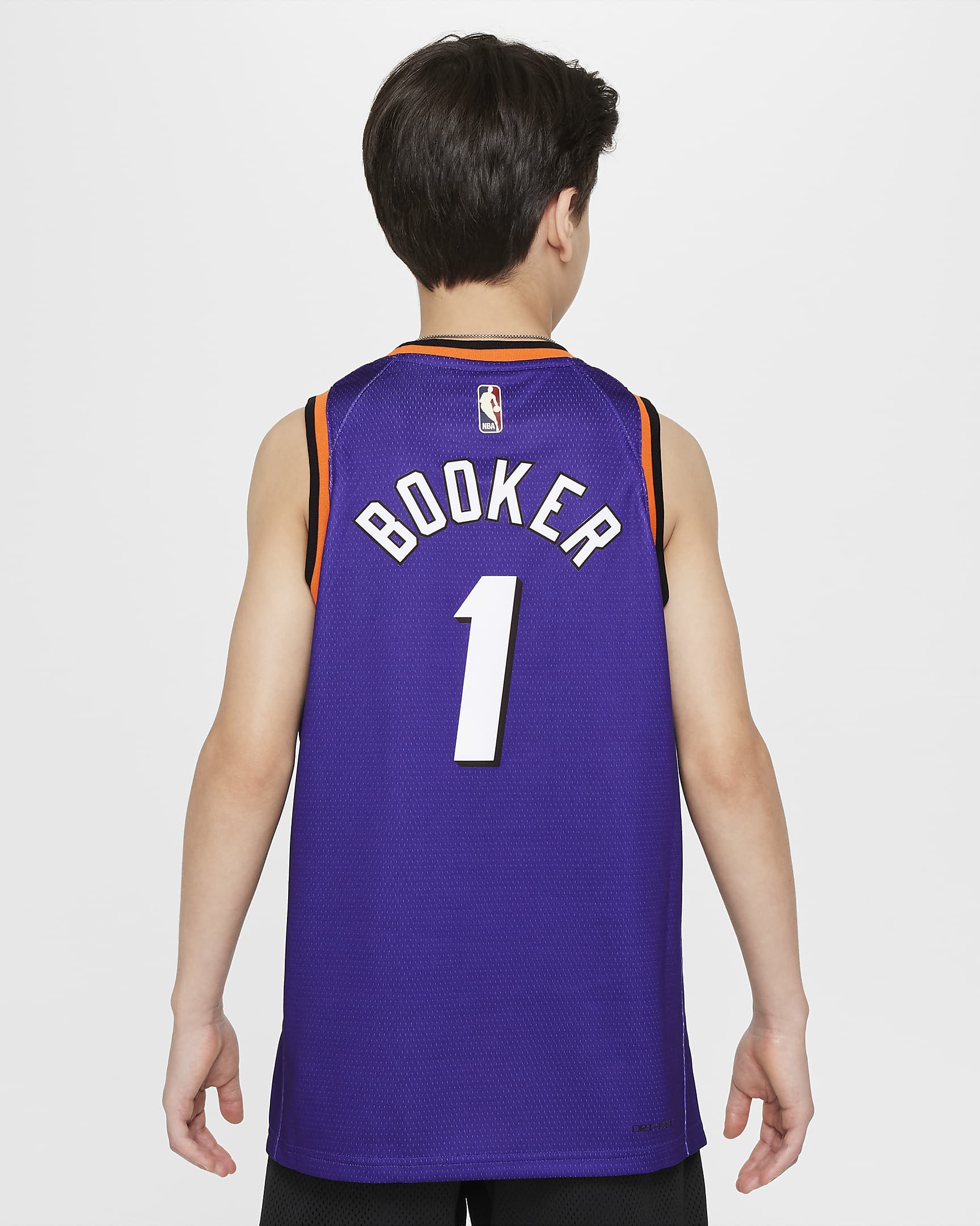 Camisola NBA Swingman Nike Dri-FIT Devin Booker Phoenix Suns Júnior - Roxo Field