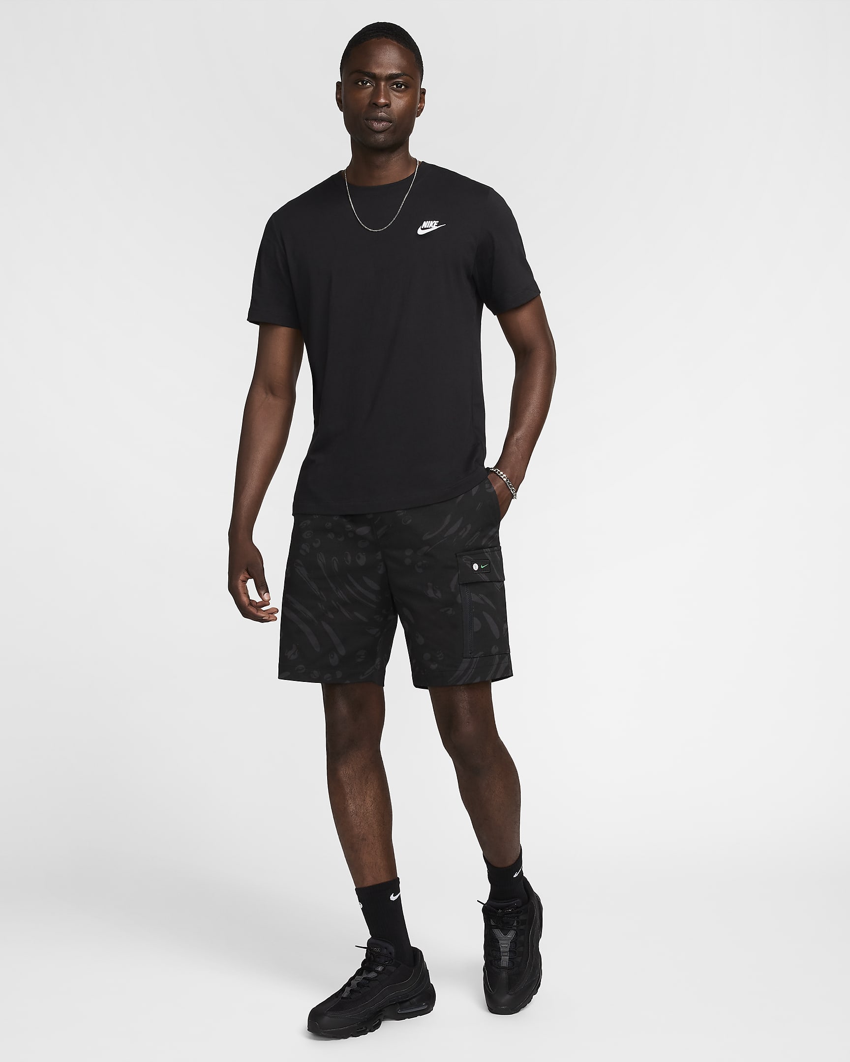 Nigeria Men's Nike Football Woven Shorts - Black