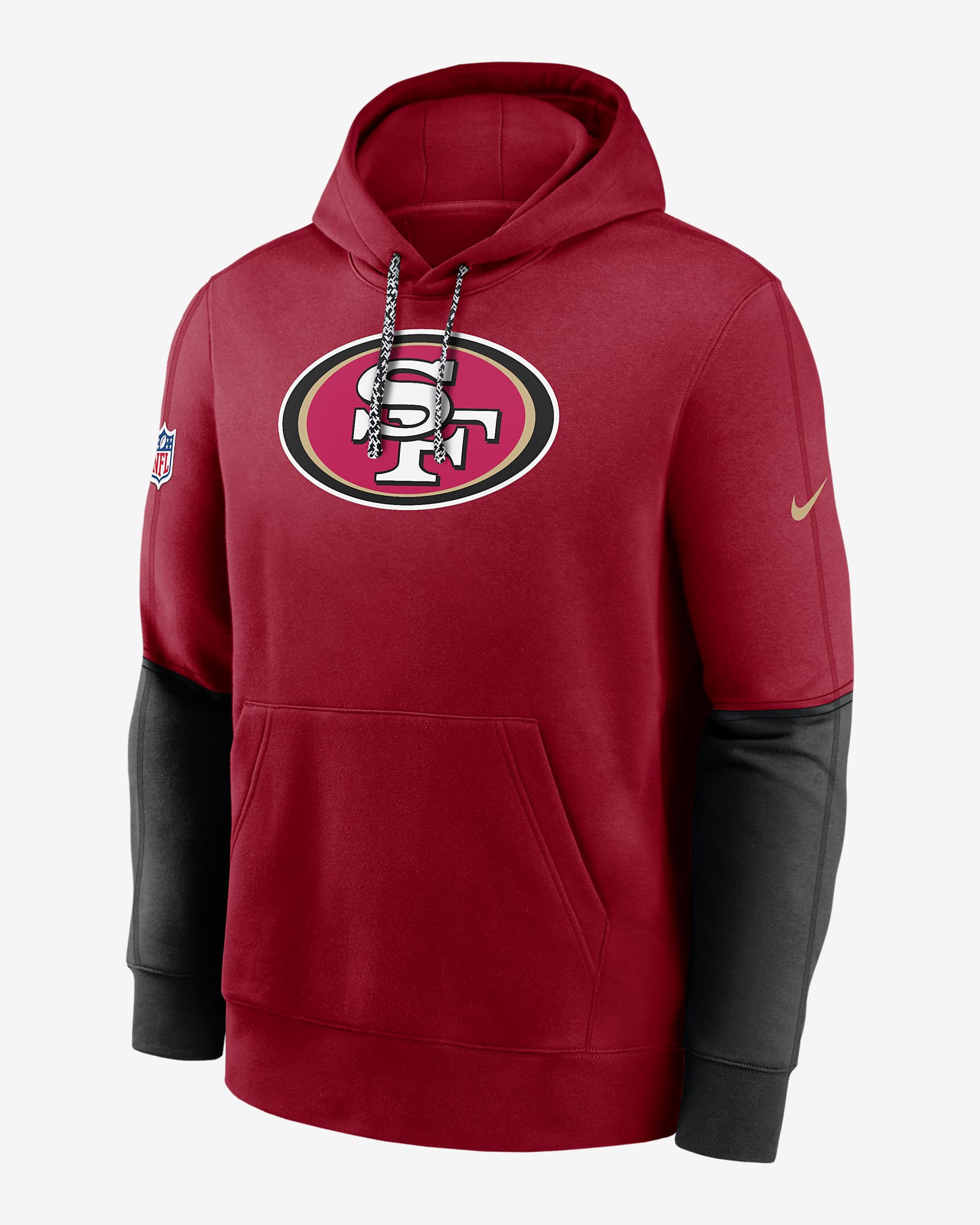 San Francisco 49ers Sideline Team Issue Club Men's Nike NFL Pullover Hoodie - Red