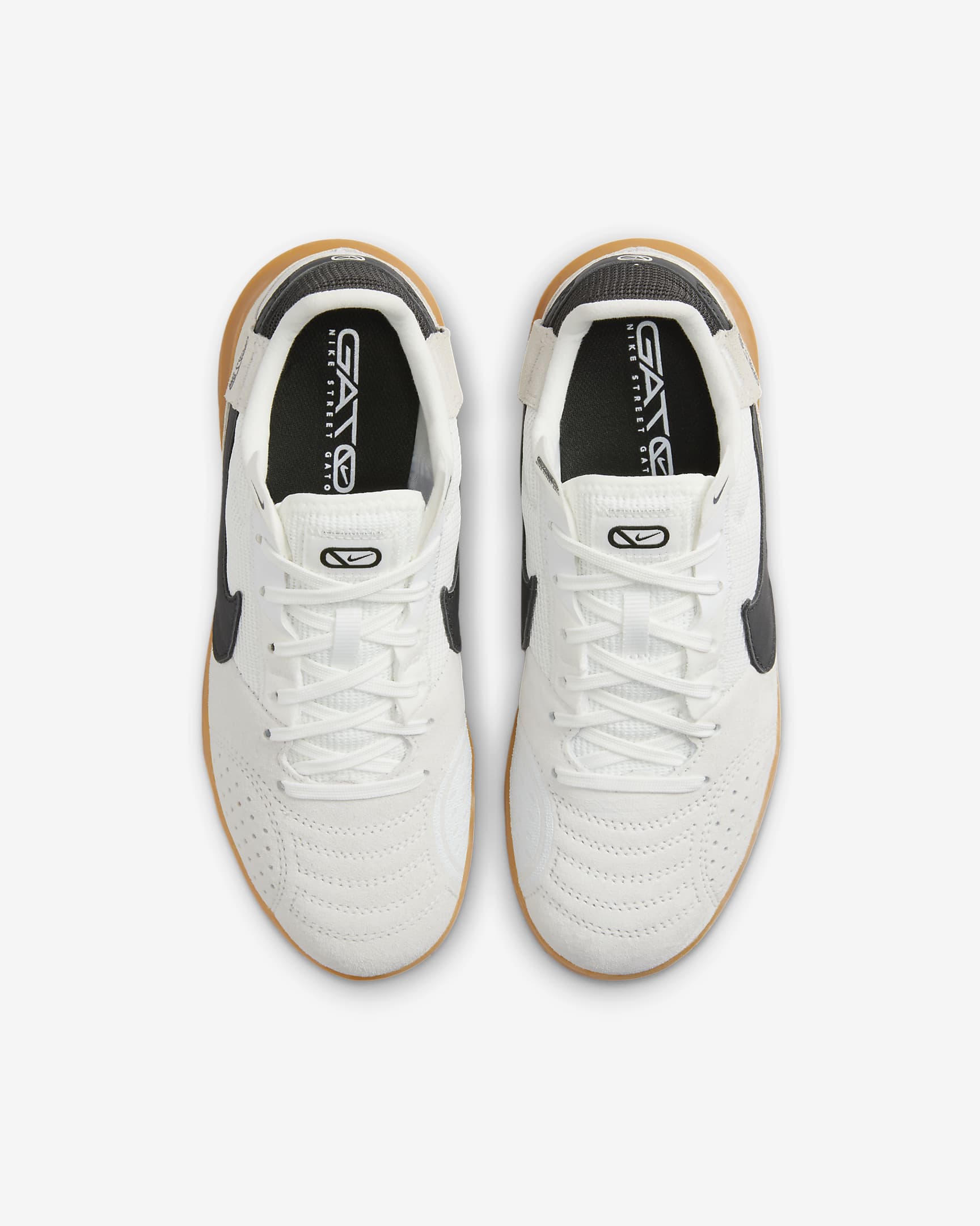 Nike Jr. Streetgato-fodboldstøvler (low-top) til små/større børn - Summit White/Night Forest