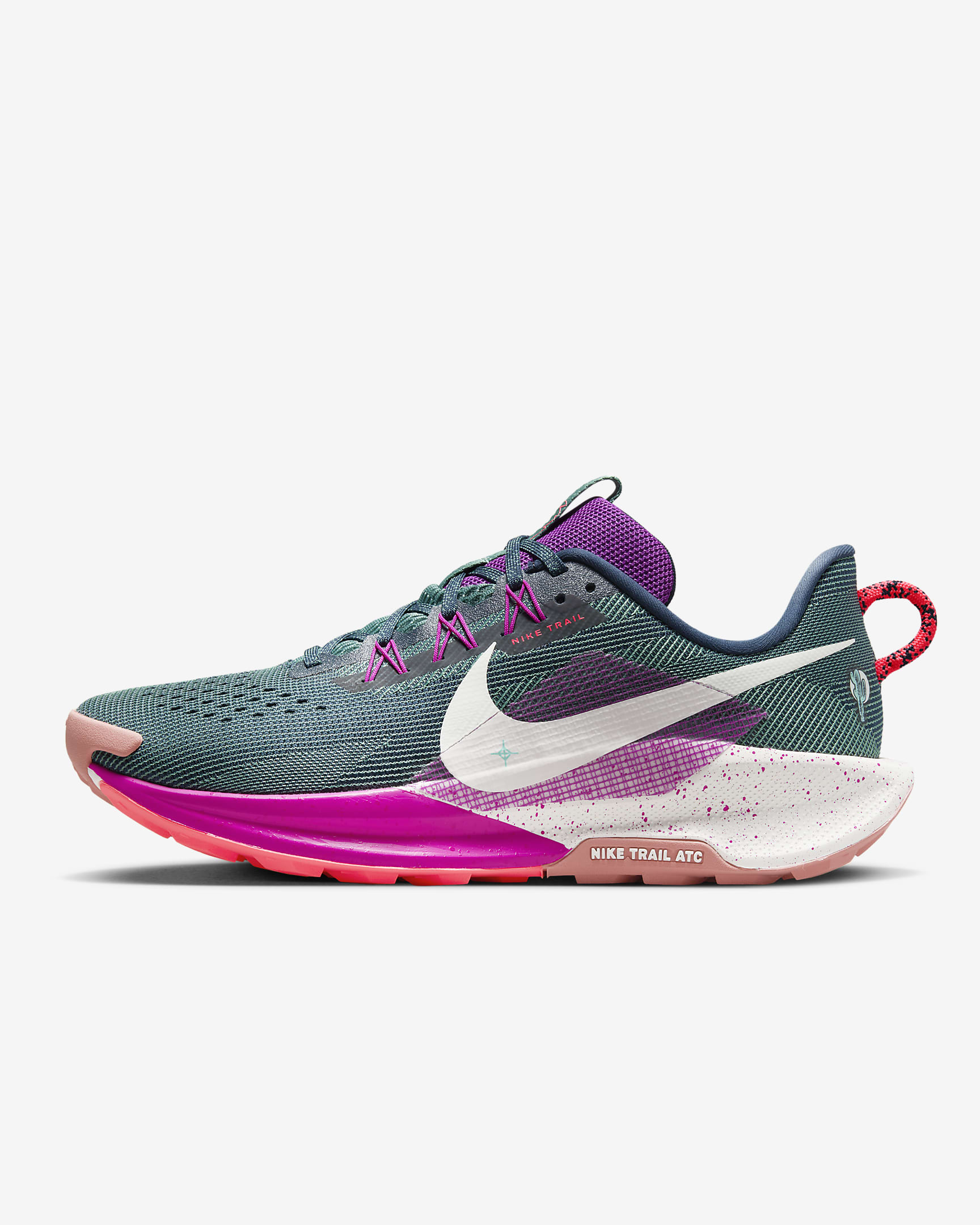 Nike Pegasus Trail 5-trailløbesko til mænd - Armory Navy/Vivid Grape/Green Frost/Phantom