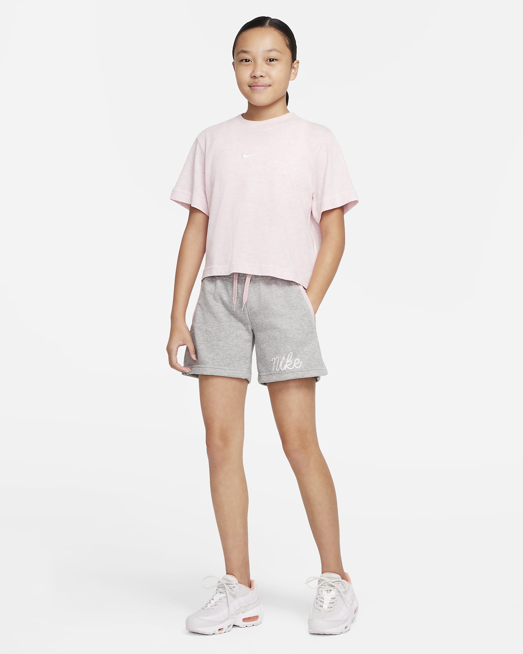 Nike Sportswear Club Big Kids' (Girls') French Terry Shorts. Nike.com