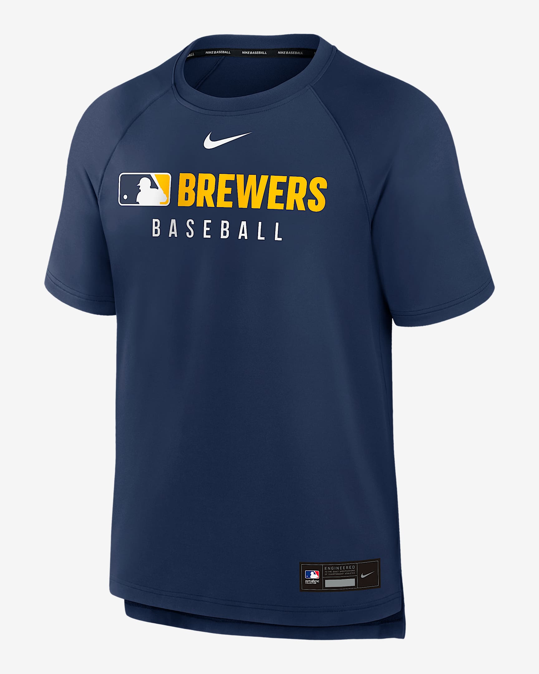 Milwaukee Brewers Authentic Collection Pregame Men's Nike Dri-FIT MLB T-Shirt - Navy